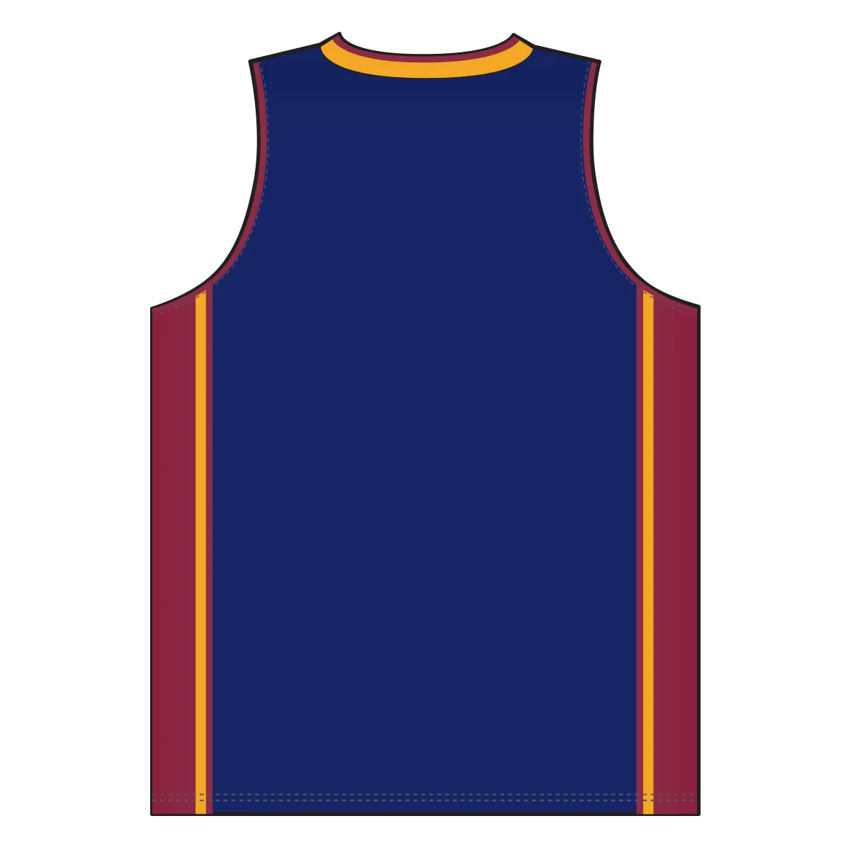 Dry-Flex Pro Style Basketball Jersey-Navy-Maroon-Gold