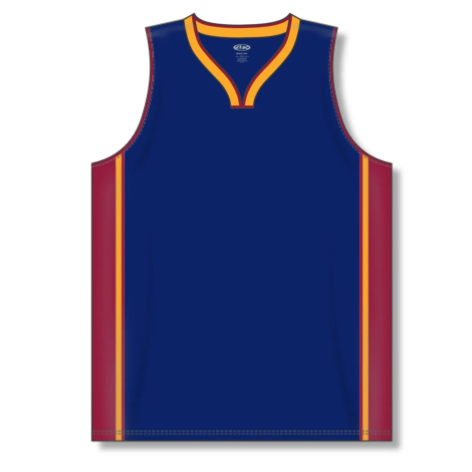 Dry-Flex Pro Style Basketball Jersey-Navy-Maroon-Gold