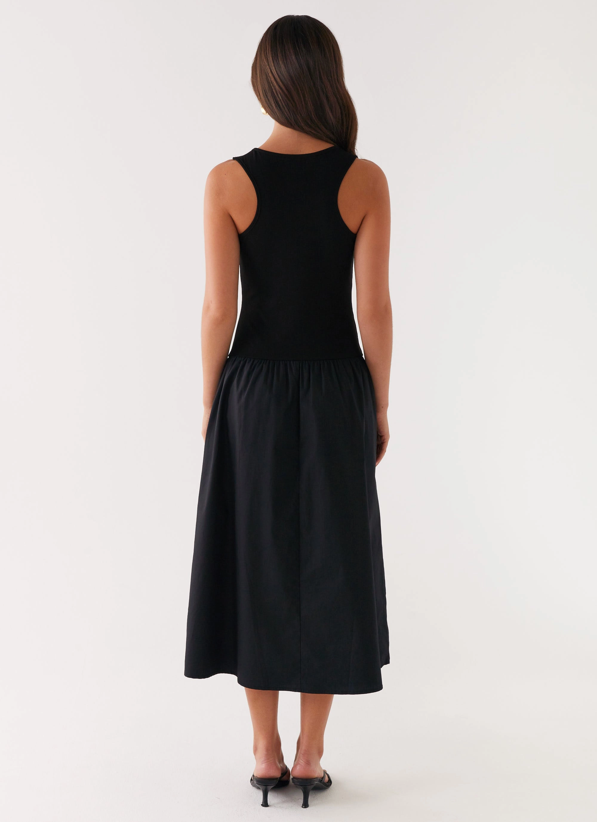 Duchess Midi Dress - Black Classic Vibe