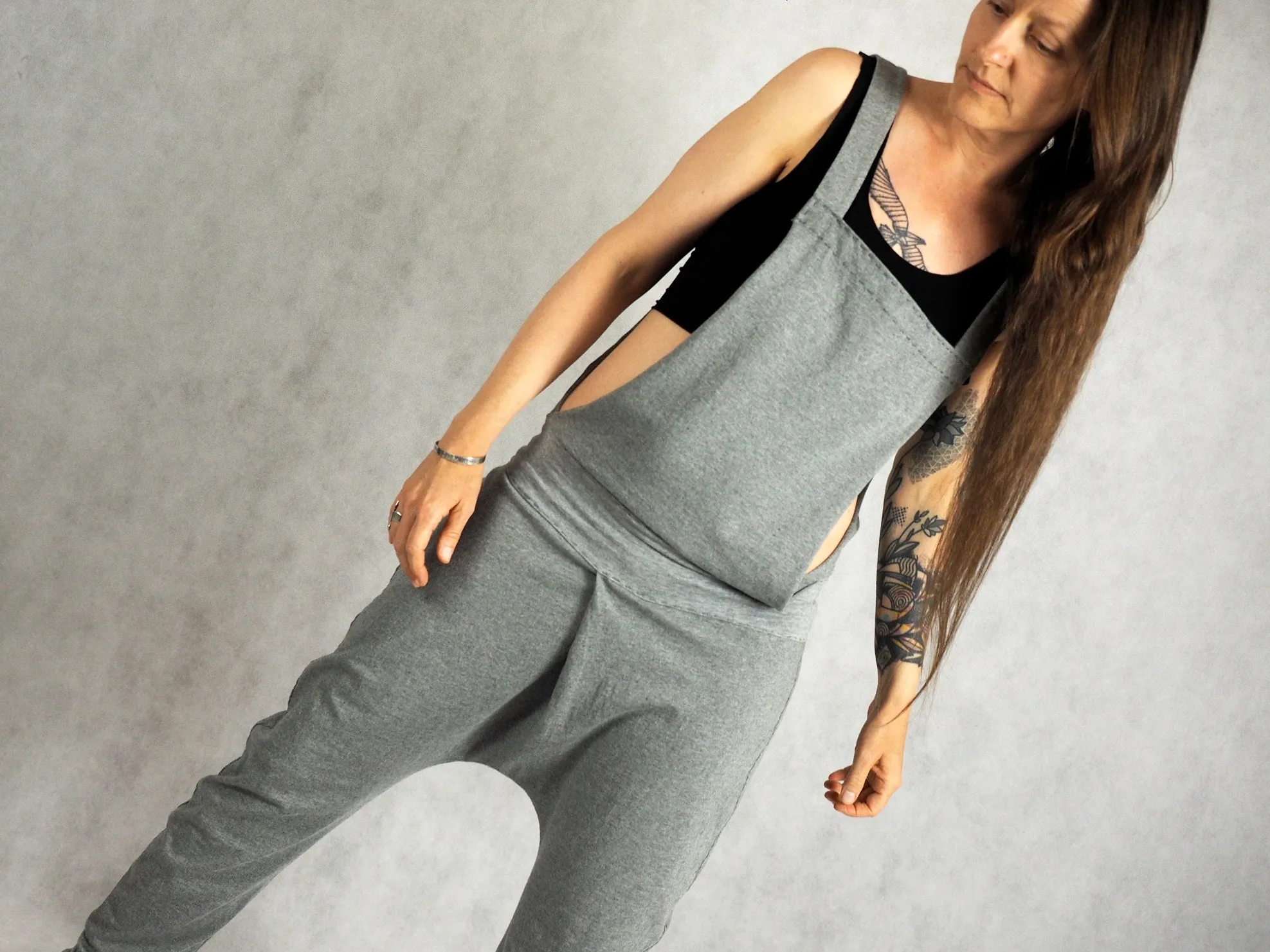 Dungarees yoga pants jumpsuit