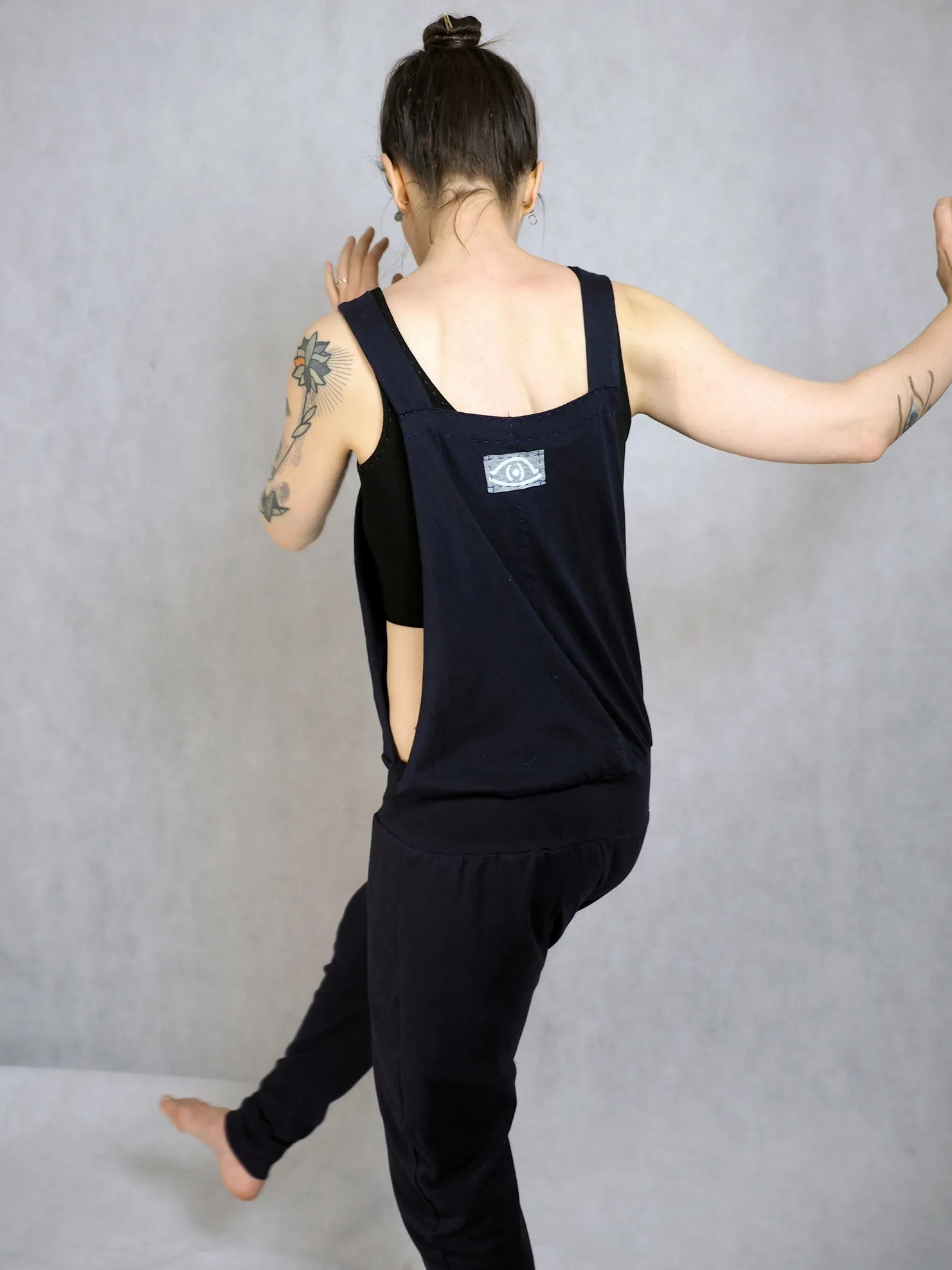 Dungarees yoga pants jumpsuit