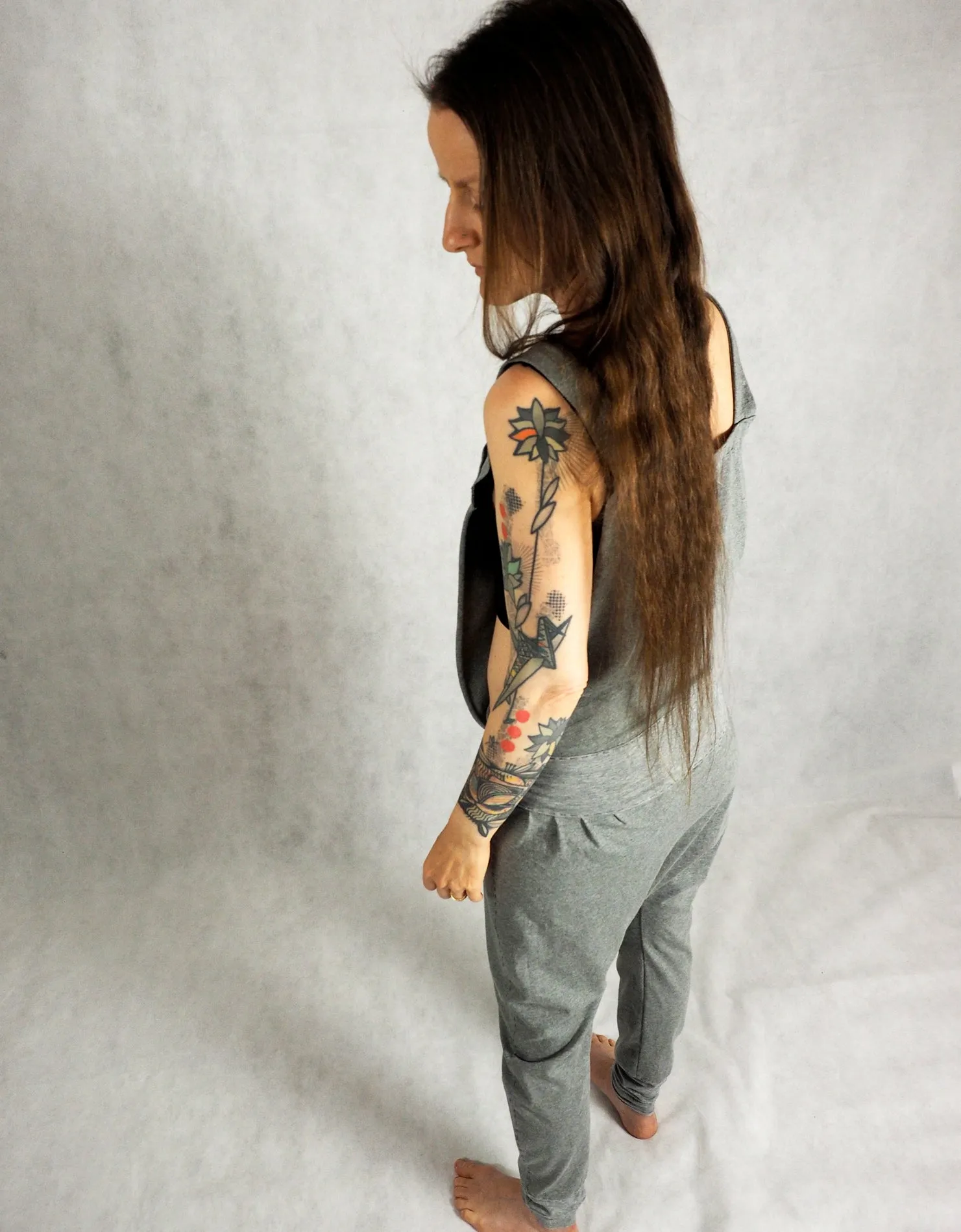 Dungarees yoga pants jumpsuit
