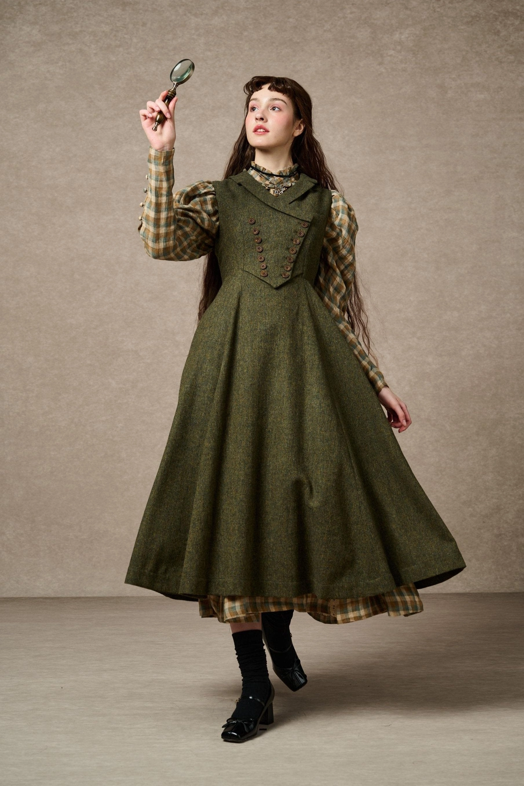 Movement Ease ThermalRegulatingLining Helen 17| Vintage wool dress