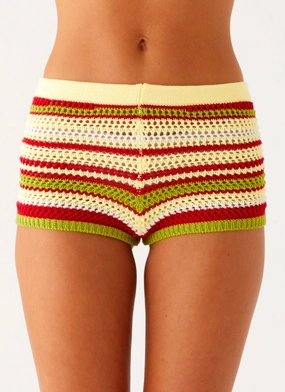 Sporty Fit Design Weekend Ready Miffy Mini Shorts - Yellow Multi