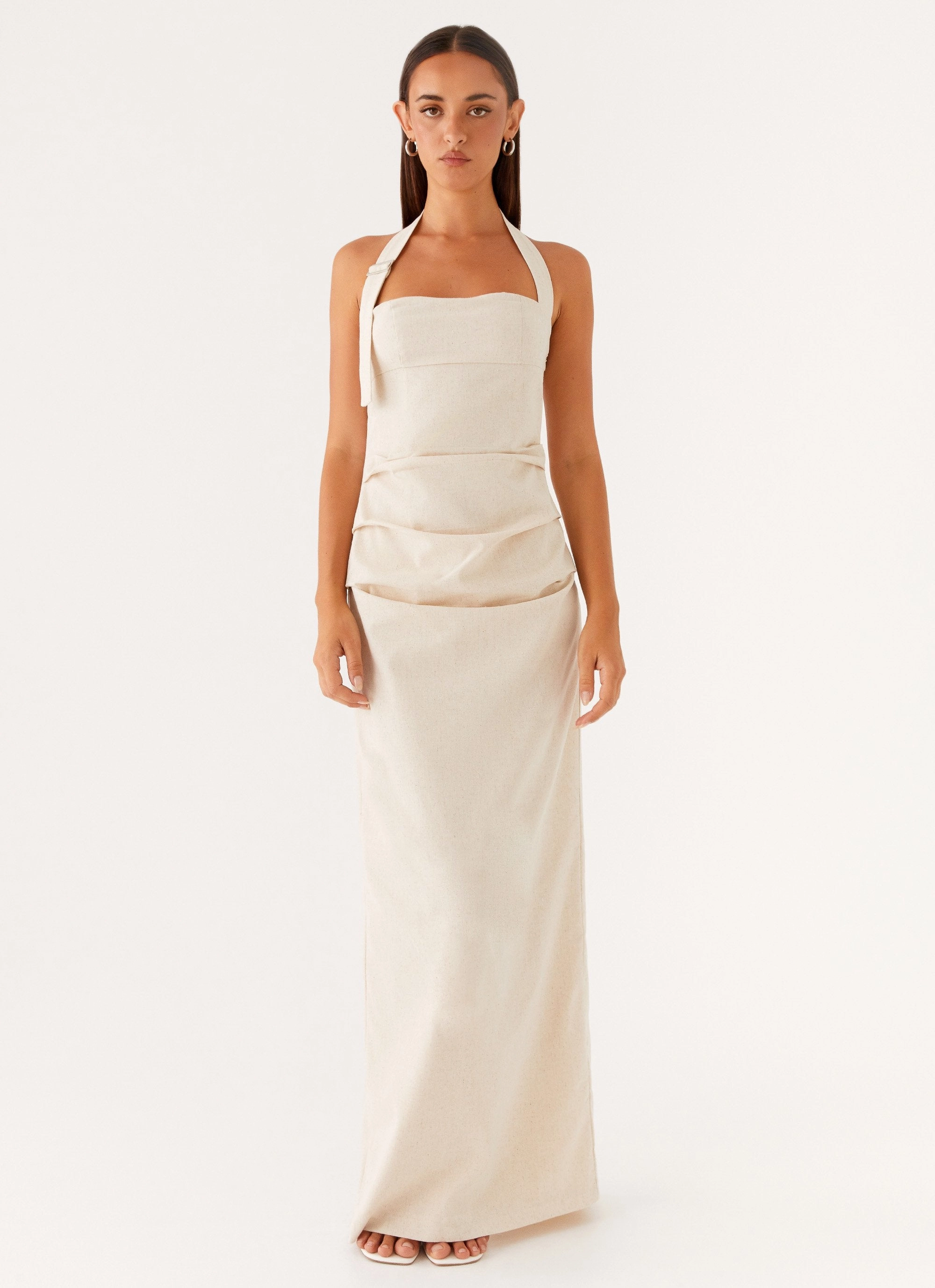 Chic Comfort Look Rumour Has It Maxi Dress - Oatmeal