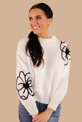 Between Two Worlds Sweater SlubTexture Classic Crew Neck