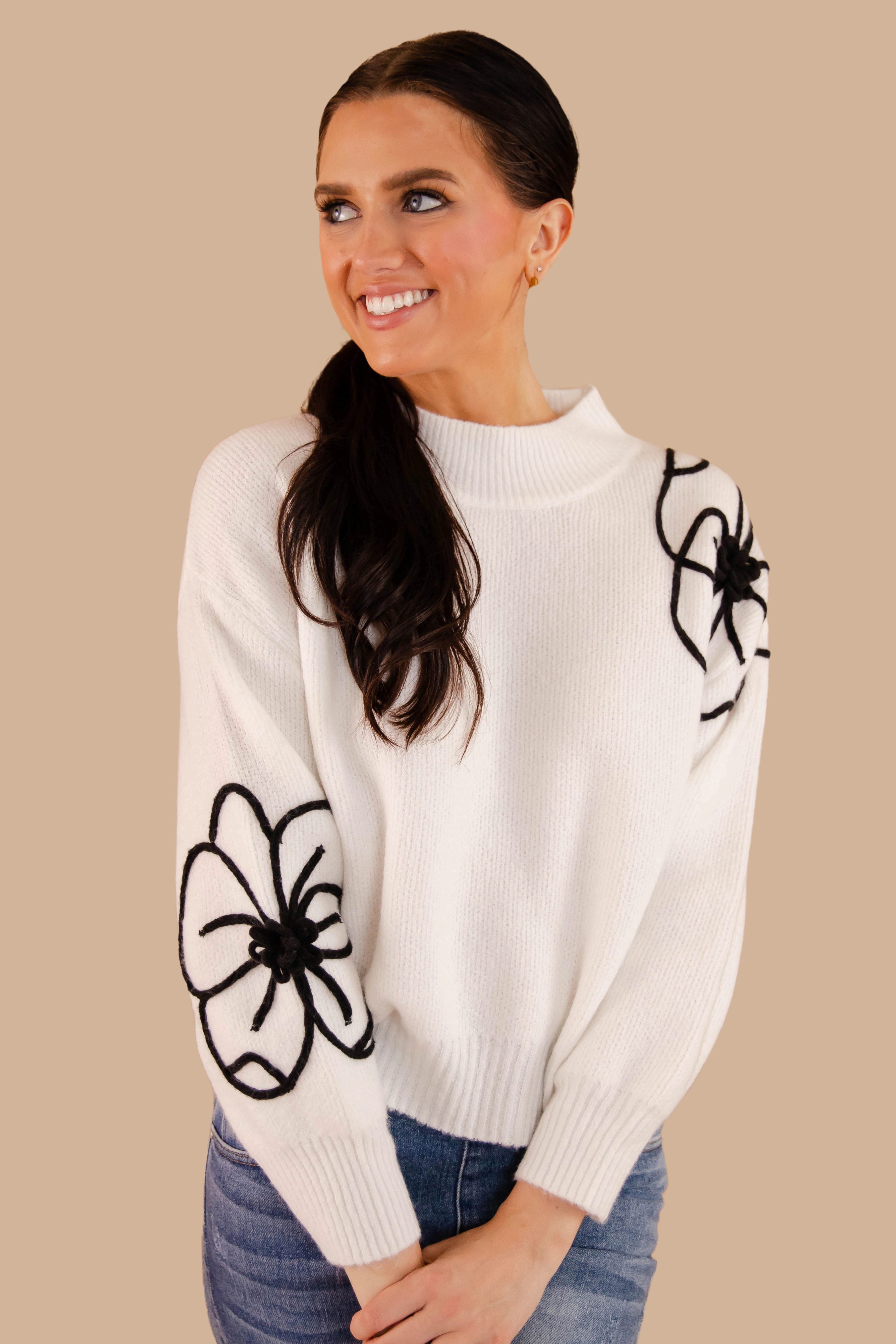 Between Two Worlds Sweater SlubTexture Classic Crew Neck
