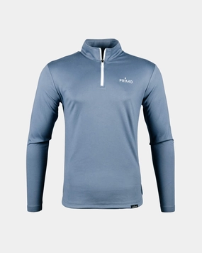 Snag Resistant Fabric Adaptive Temperature Control Dusty Blue Classic Quarter Zip