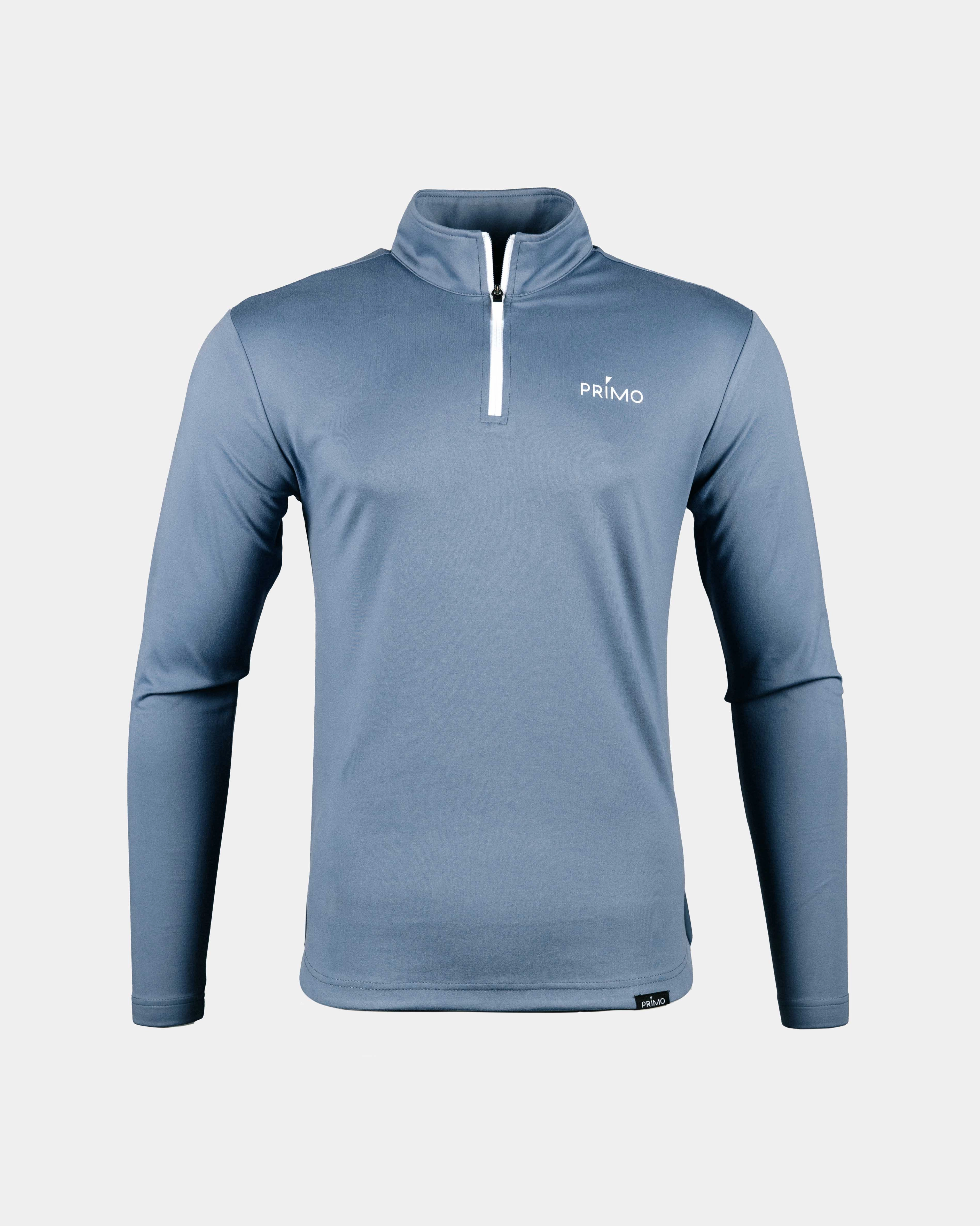 Snag Resistant Fabric Adaptive Temperature Control Dusty Blue Classic Quarter Zip