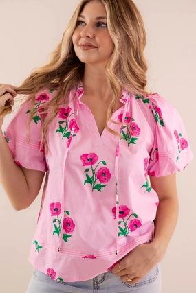 Interlock Stitching RubberizedGrip The Sweetest Love Blouse
