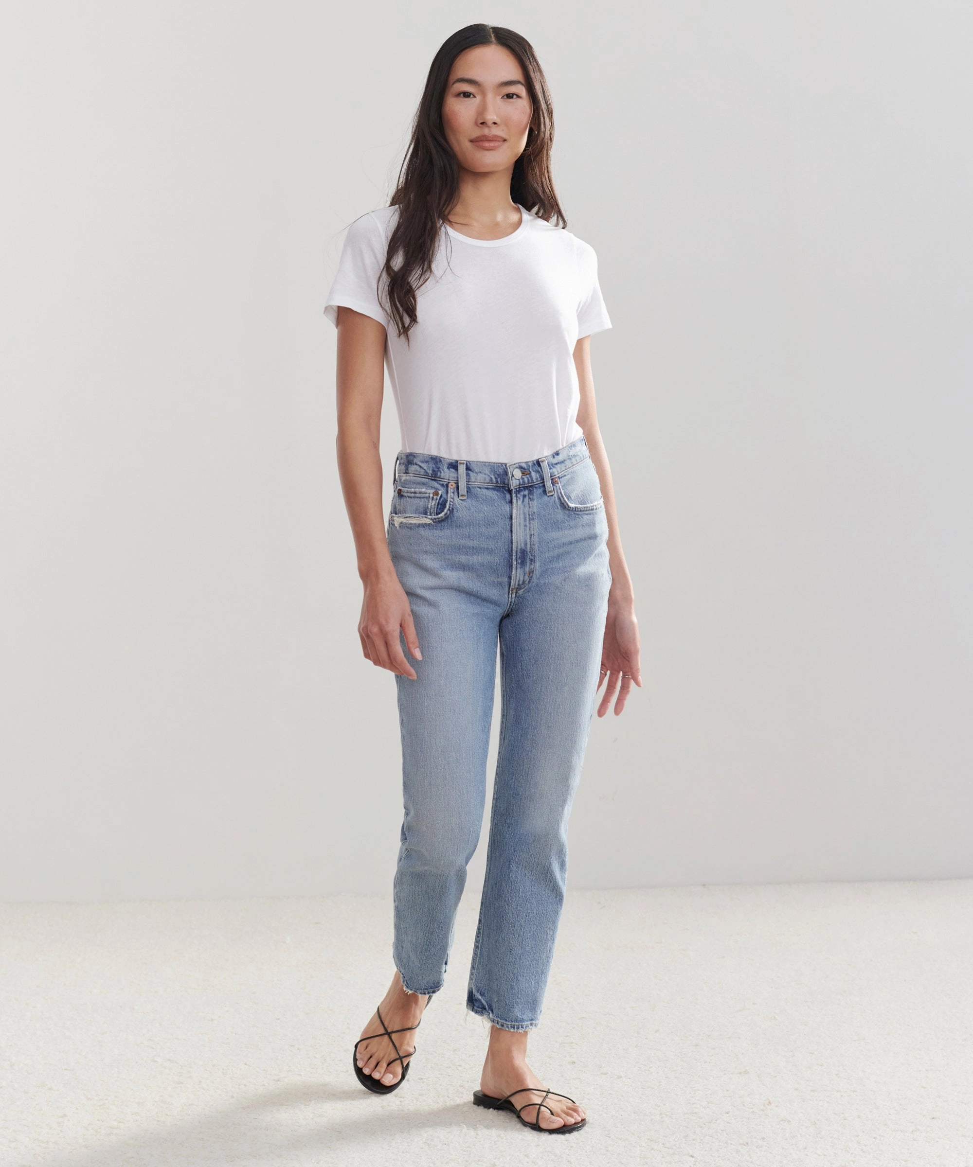 Slimline Fit High Rise Stovepipe Jean