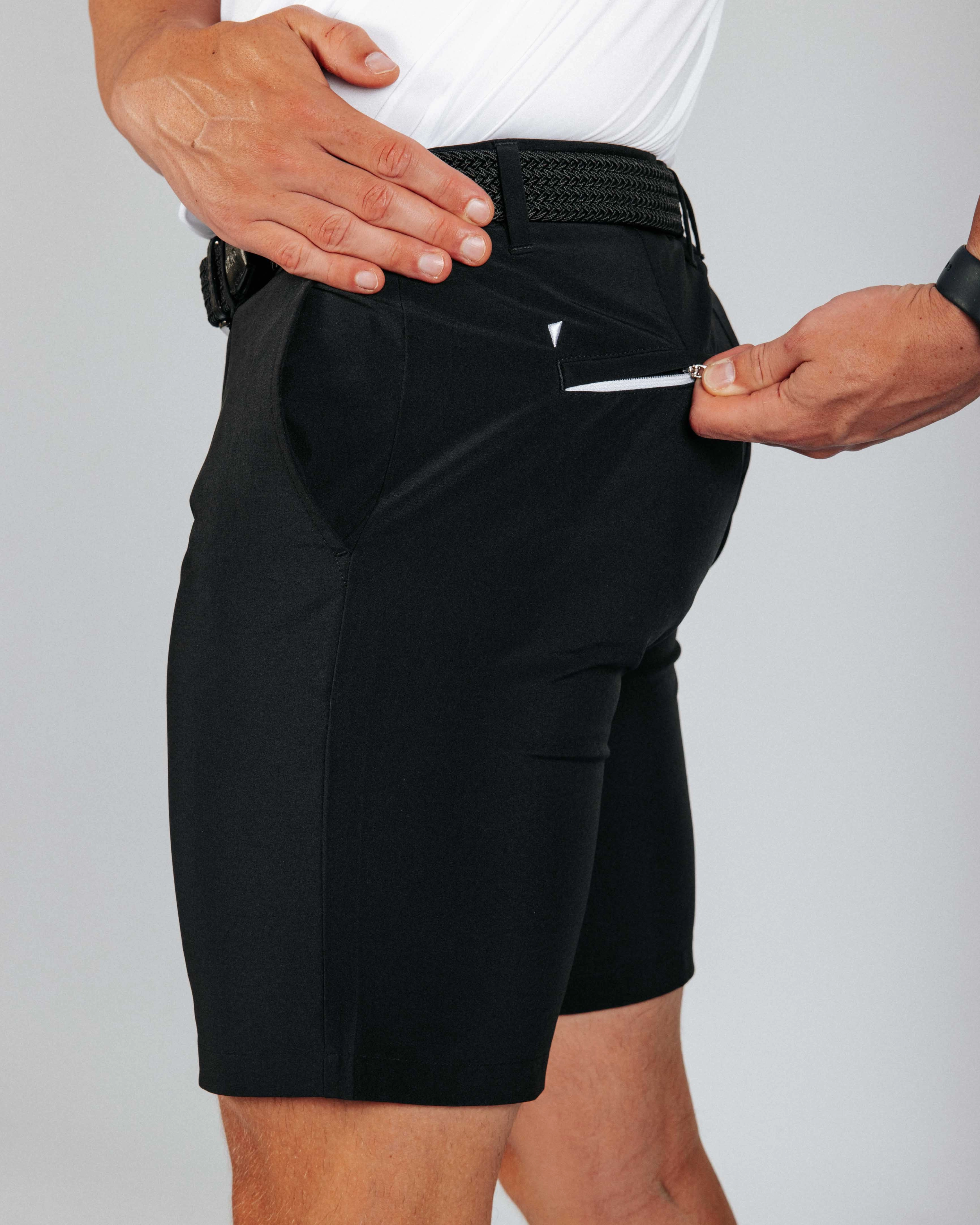 Men's Black Golf Shorts Hiking Gear