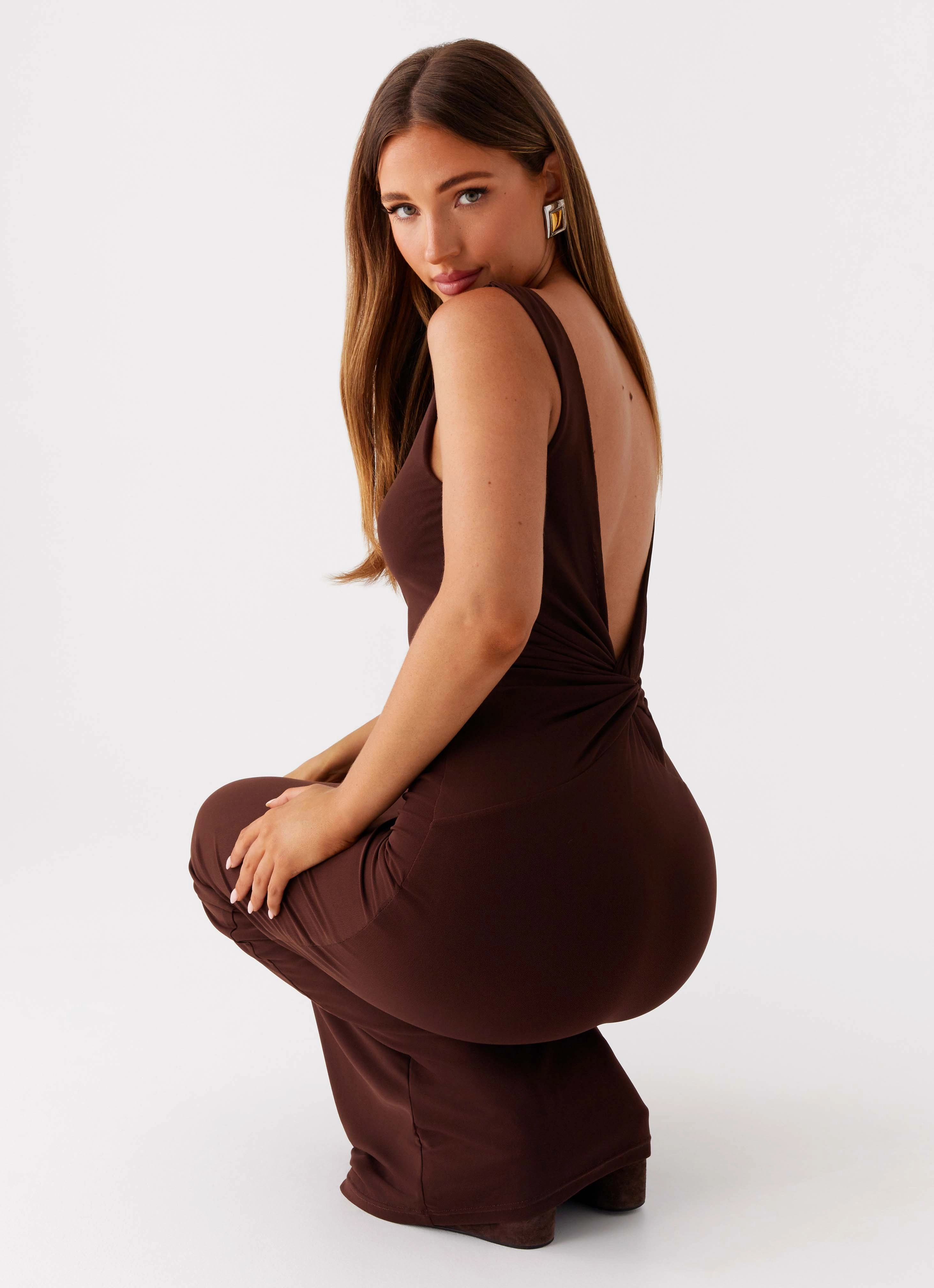 Earthbound Muse Maxi Dress - Chocolate Daily Essential