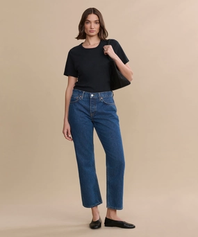 Cozy Waist Easy Straight Crop