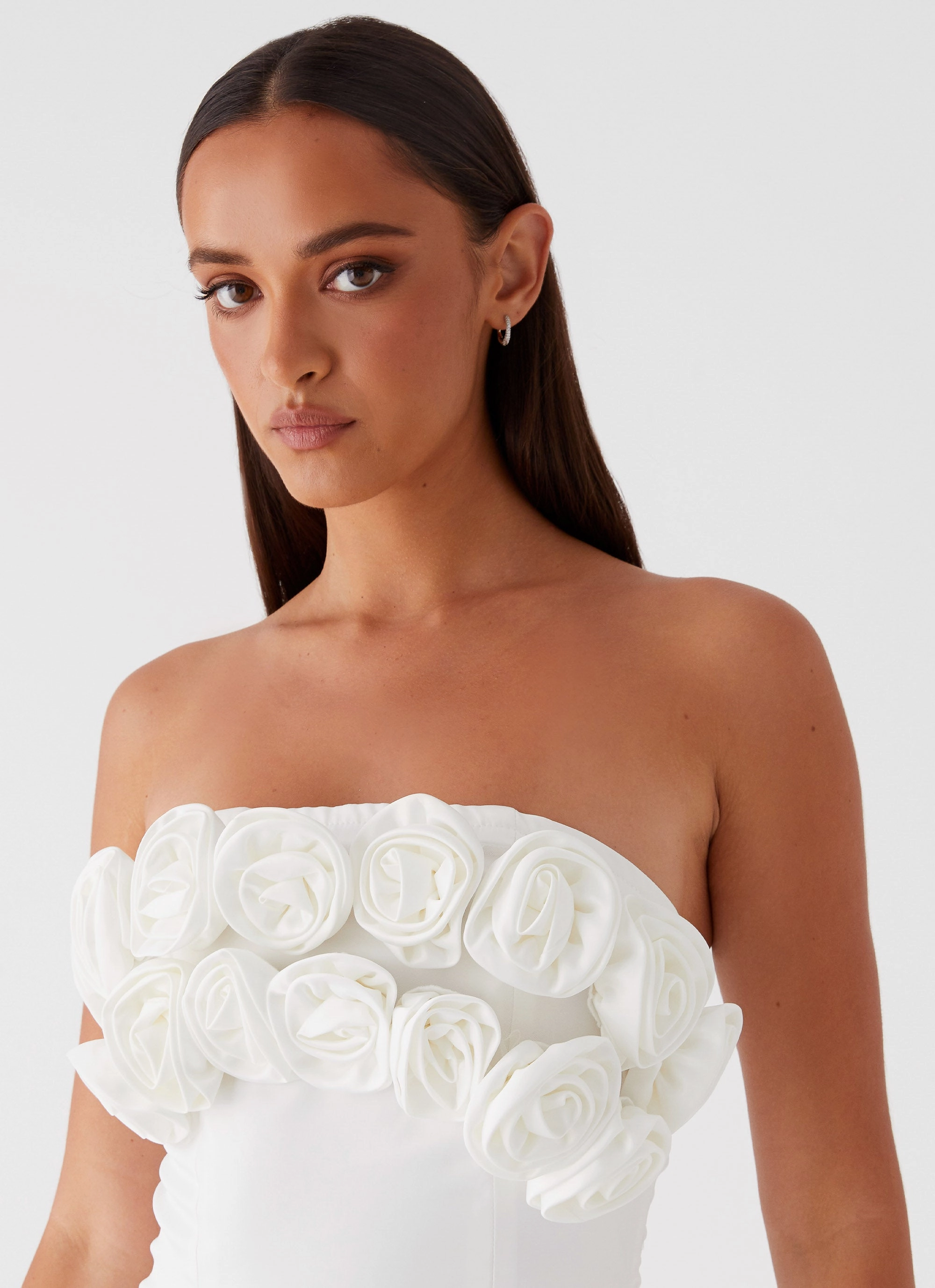 Bouquet Dream Mini Dress - White Light Fit