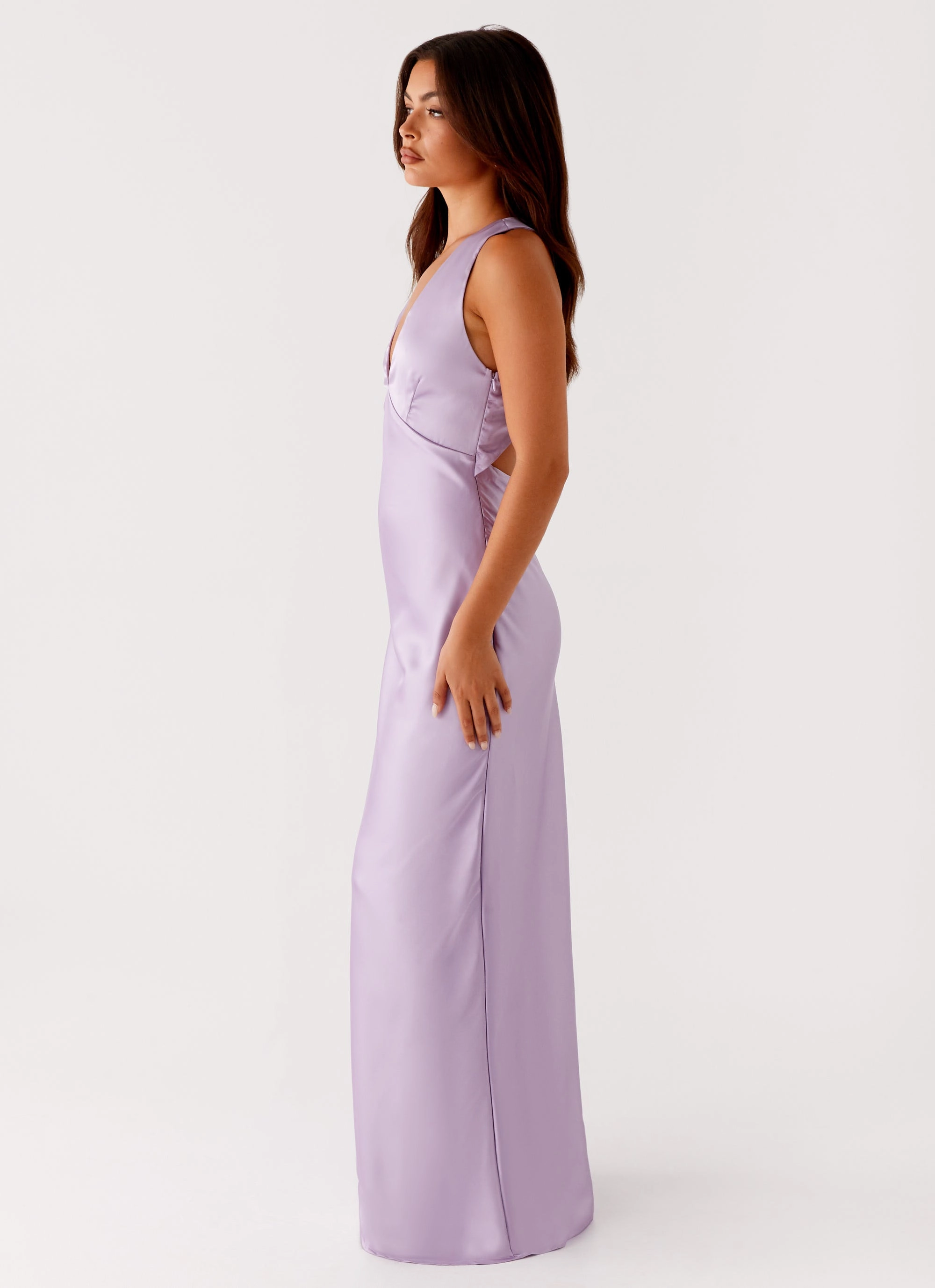 HypoallergenicFiber Pure Tone Brody Maxi Dress - Lilac