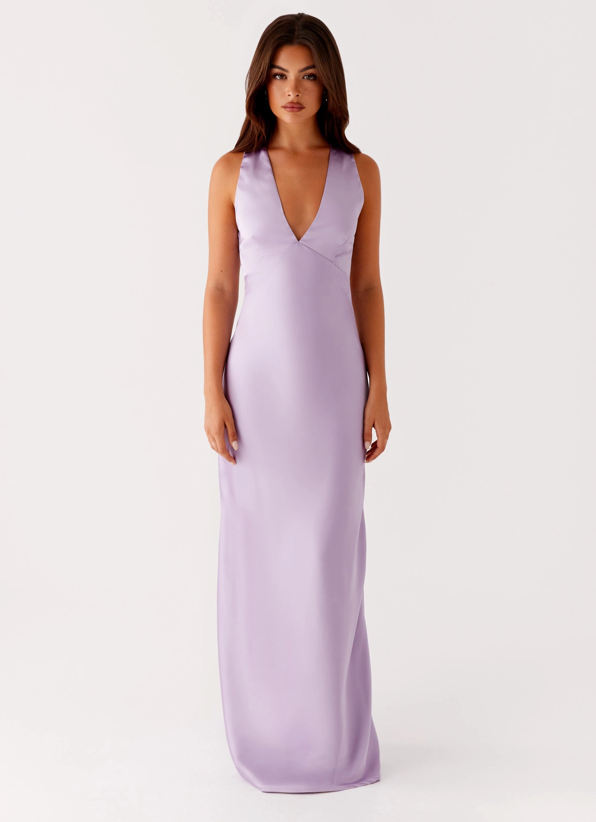Brody Maxi Dress - Lilac Nordic Plain
