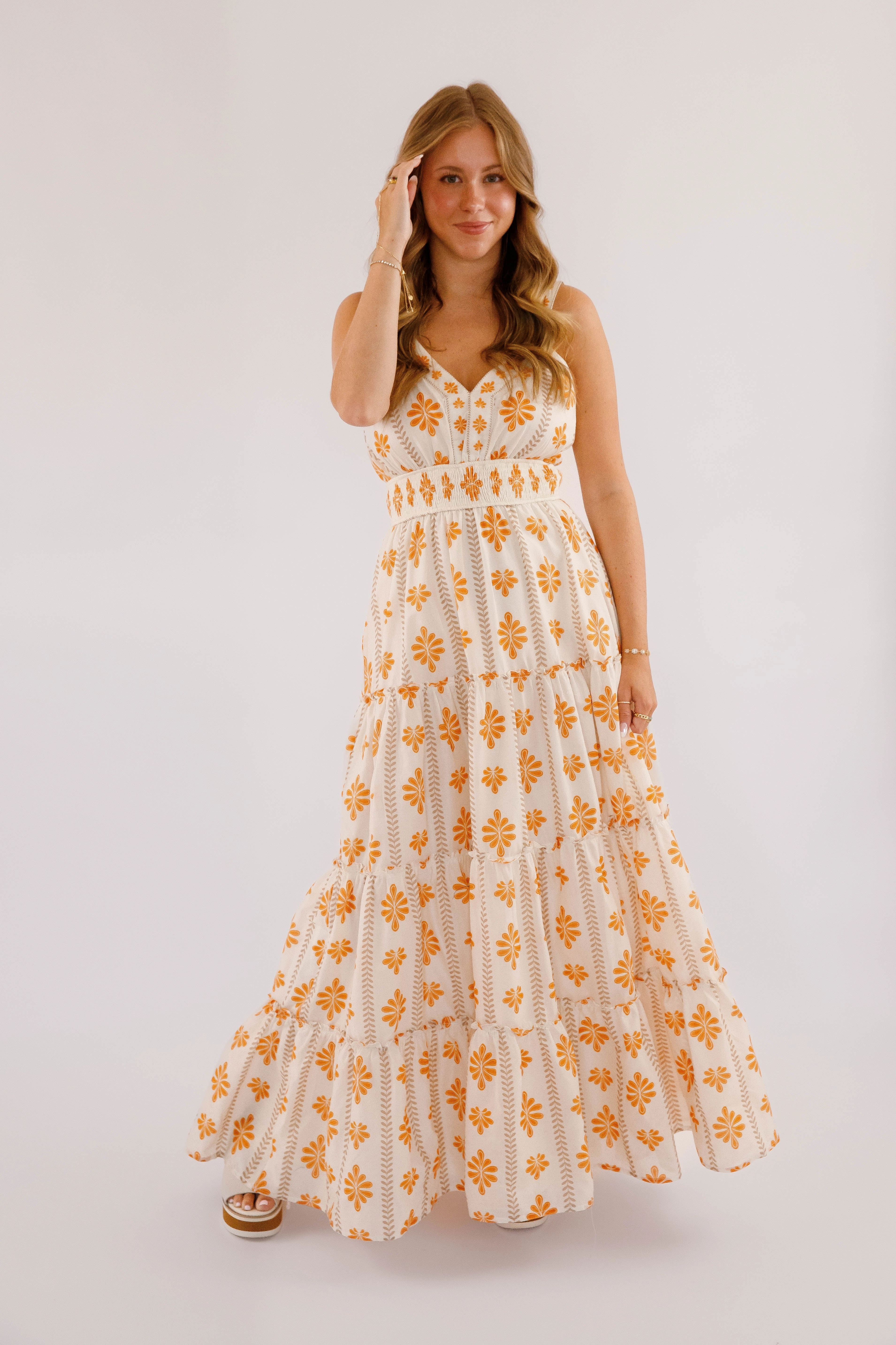 Relaxed Finish Office Layer Easy To Spot Maxi Dress