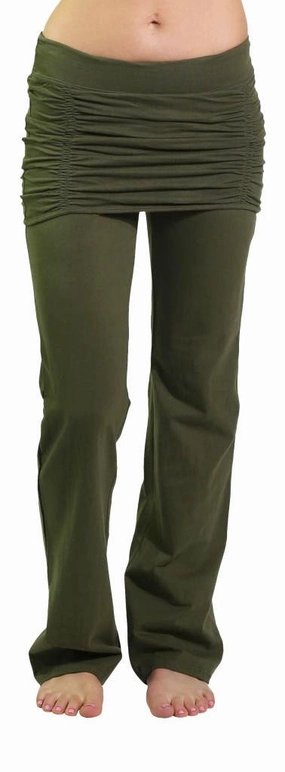Ruched Skirt Yoga Pant Comfortable Stretch