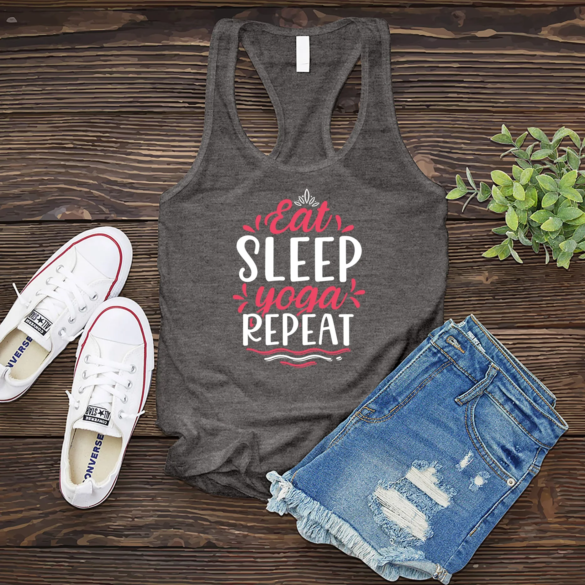 Eat Sleep Yoga Repeat Women's Tank Top