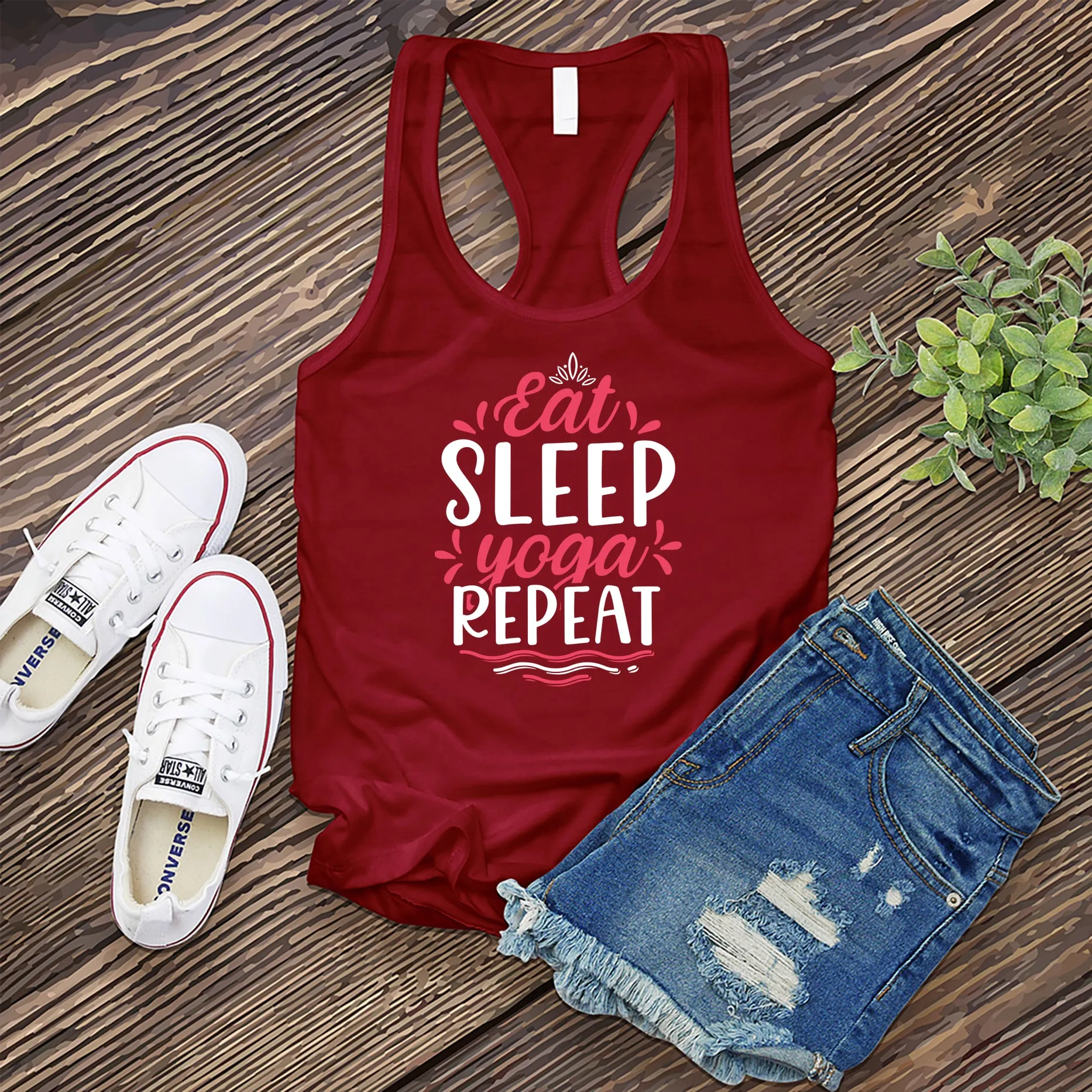 Eat Sleep Yoga Repeat Women's Tank Top