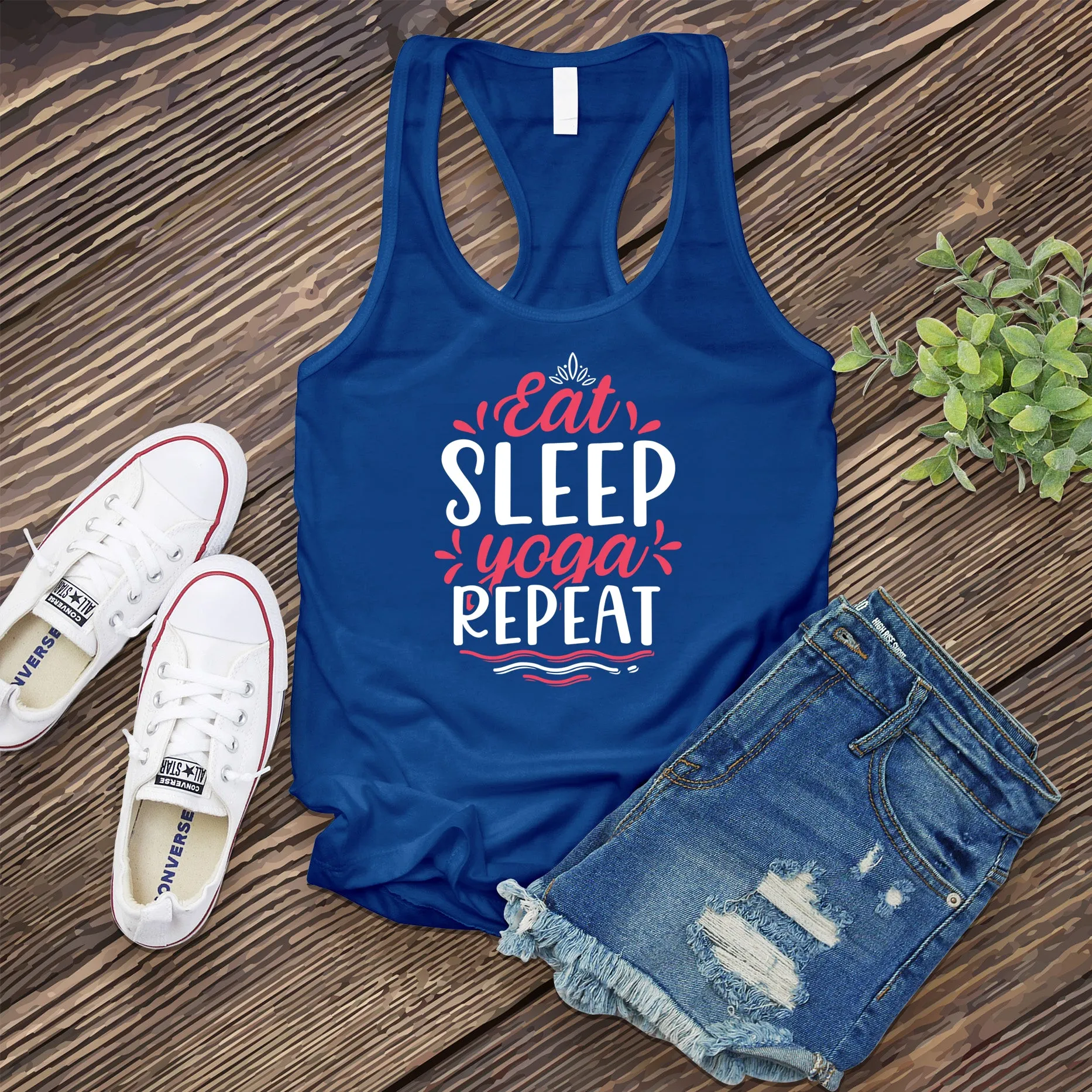 Eat Sleep Yoga Repeat Women's Tank Top
