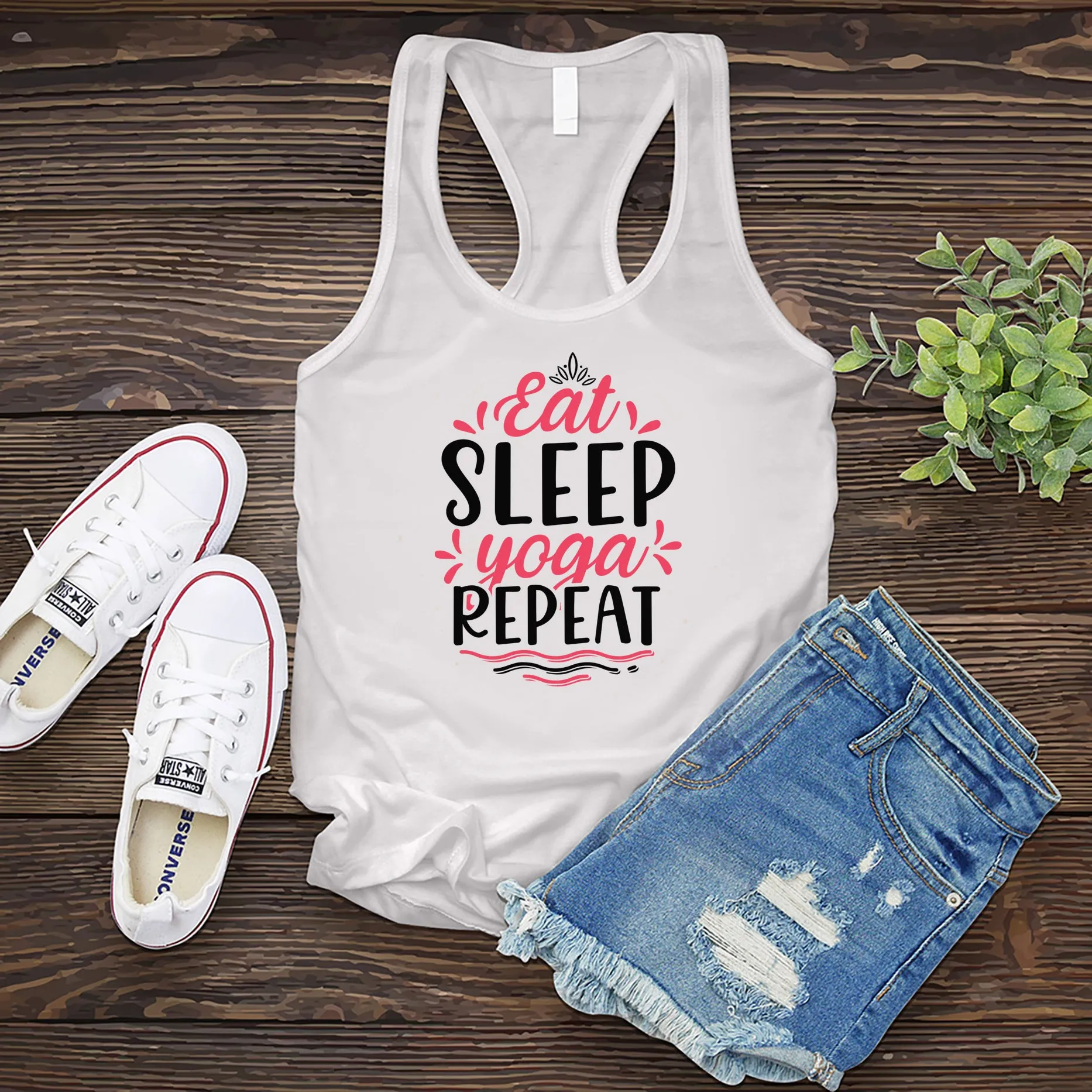 Eat Sleep Yoga Repeat Women's Tank Top