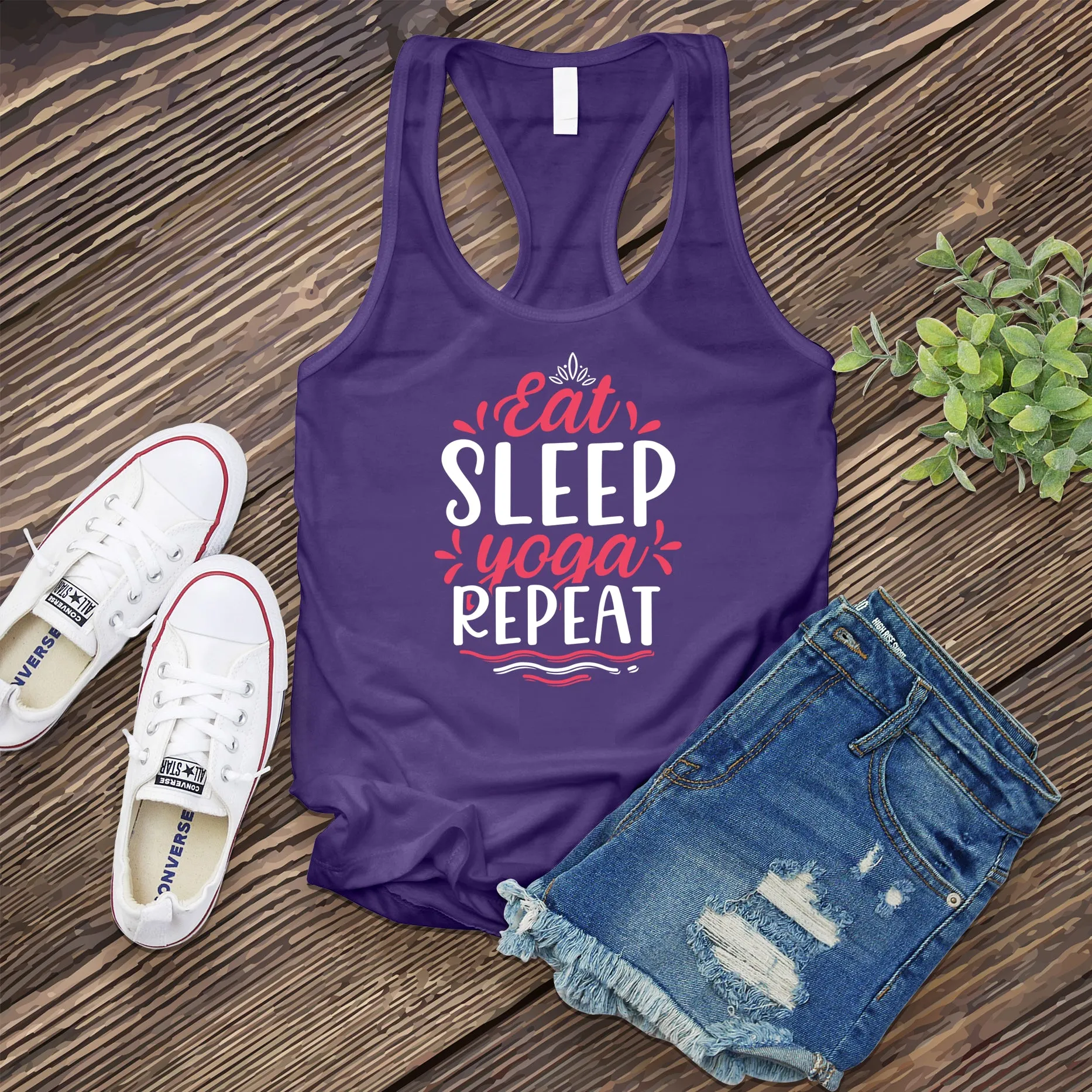 Eat Sleep Yoga Repeat Women's Tank Top