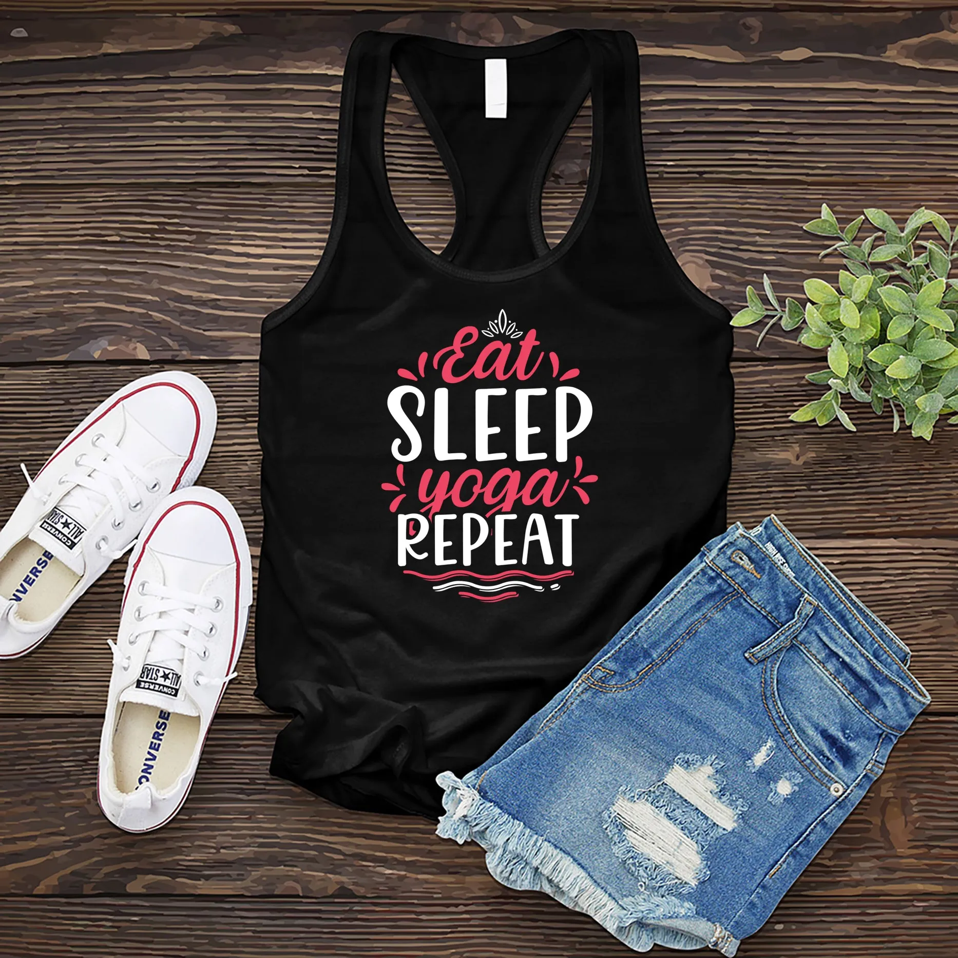 Eat Sleep Yoga Repeat Women's Tank Top