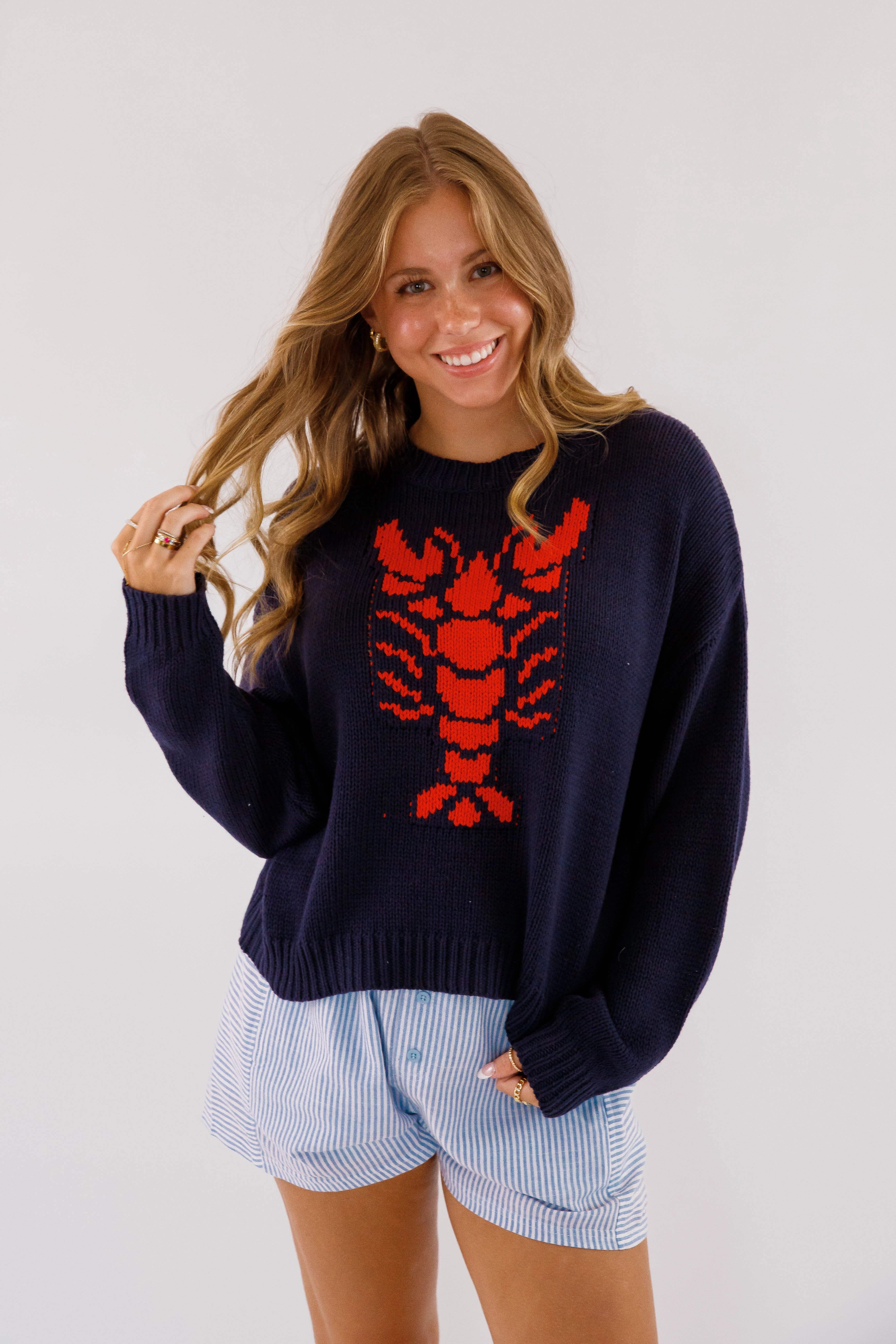 A Great Catch Sweater UltraSoftInterior Stretch Comfort