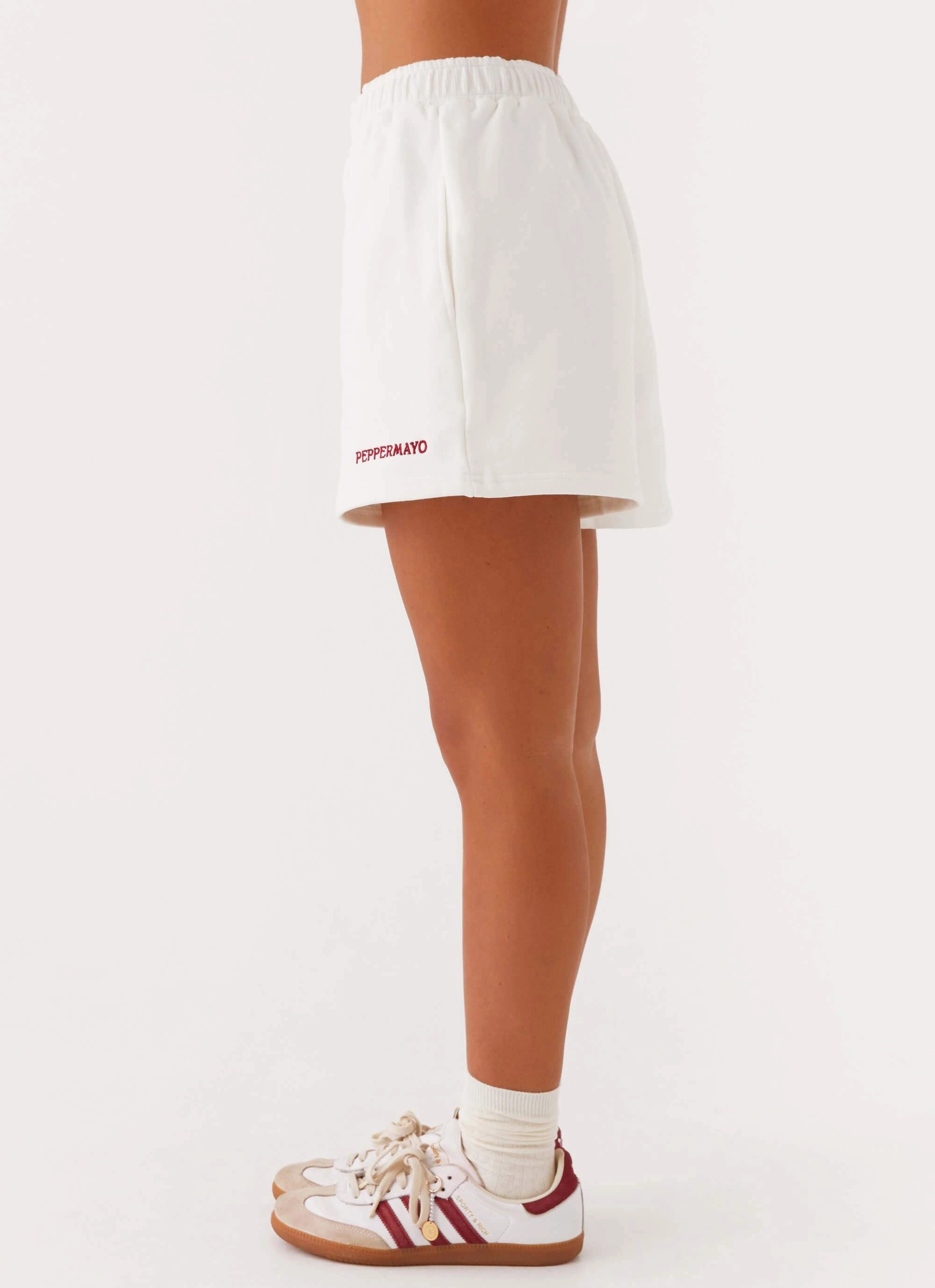 Casual Stretch Wear Signature Sweatshorts - Ivory