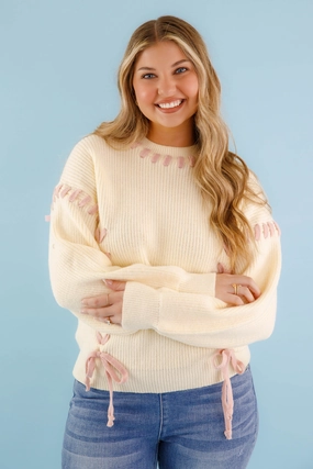 Moment In Time Sweater-Ivory Non Irritating Label