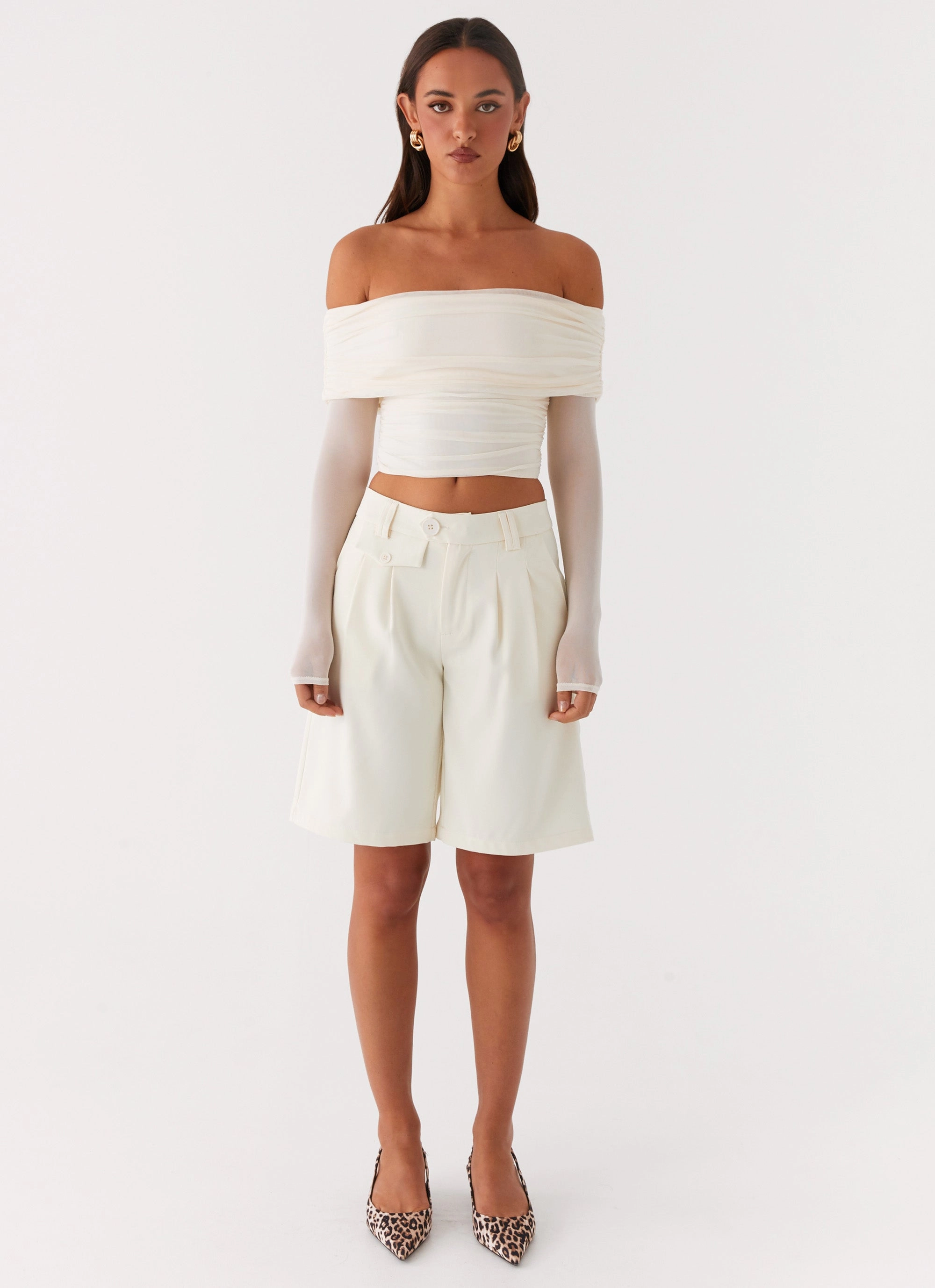 ReflectiveDetails Vivianne Off Shoulder Top - Ivory