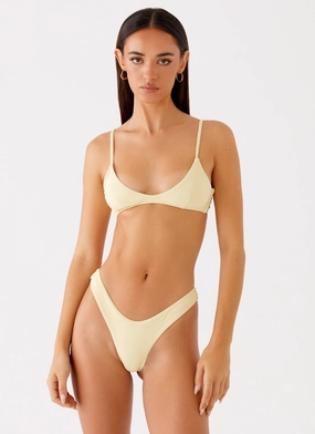 workout wear Jacklyn Bikini Top - Yellow