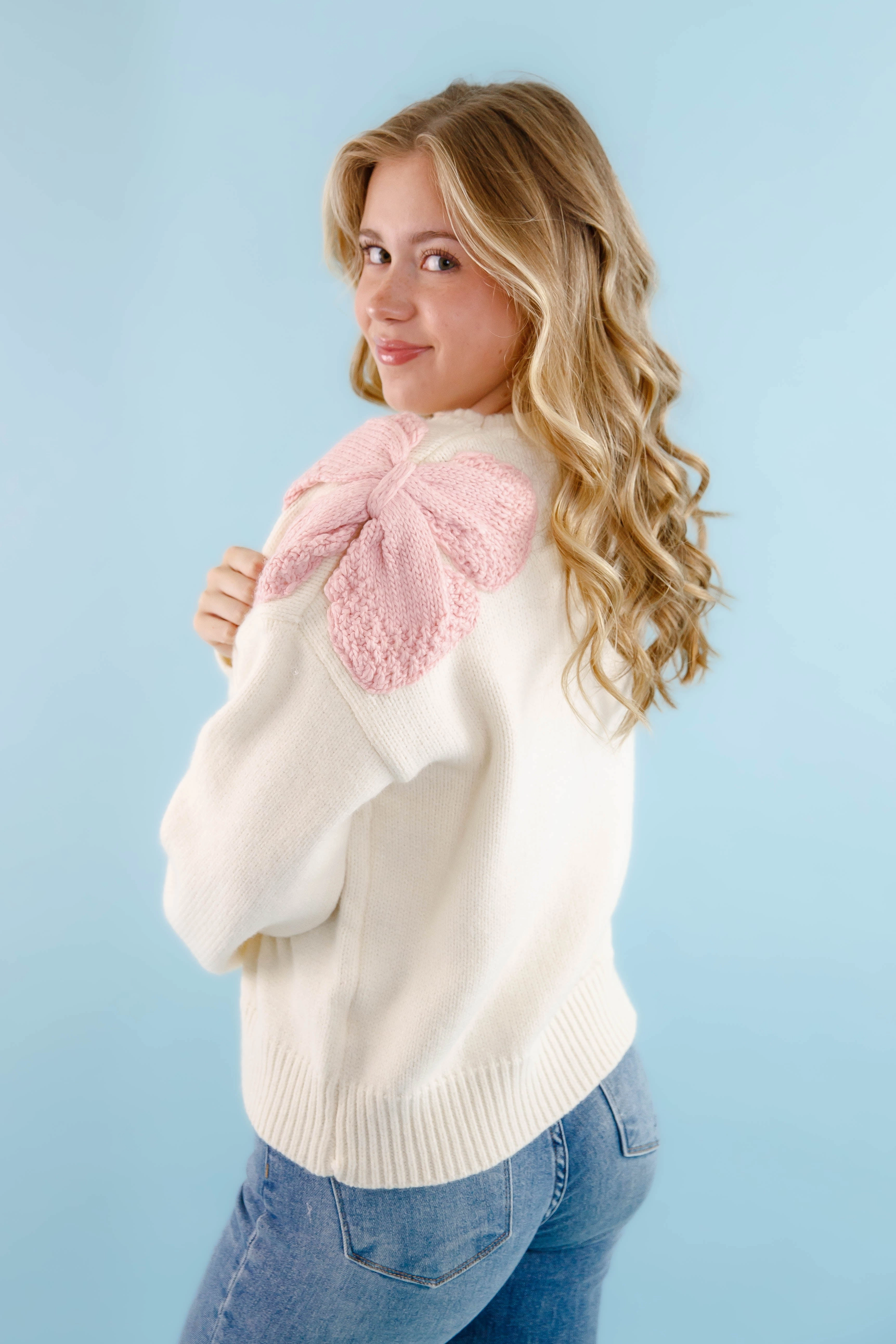 Wrapped Up In It Sweater Durable Hem Stitching