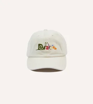Ecru Snail Cotton Twill Baseball Cap