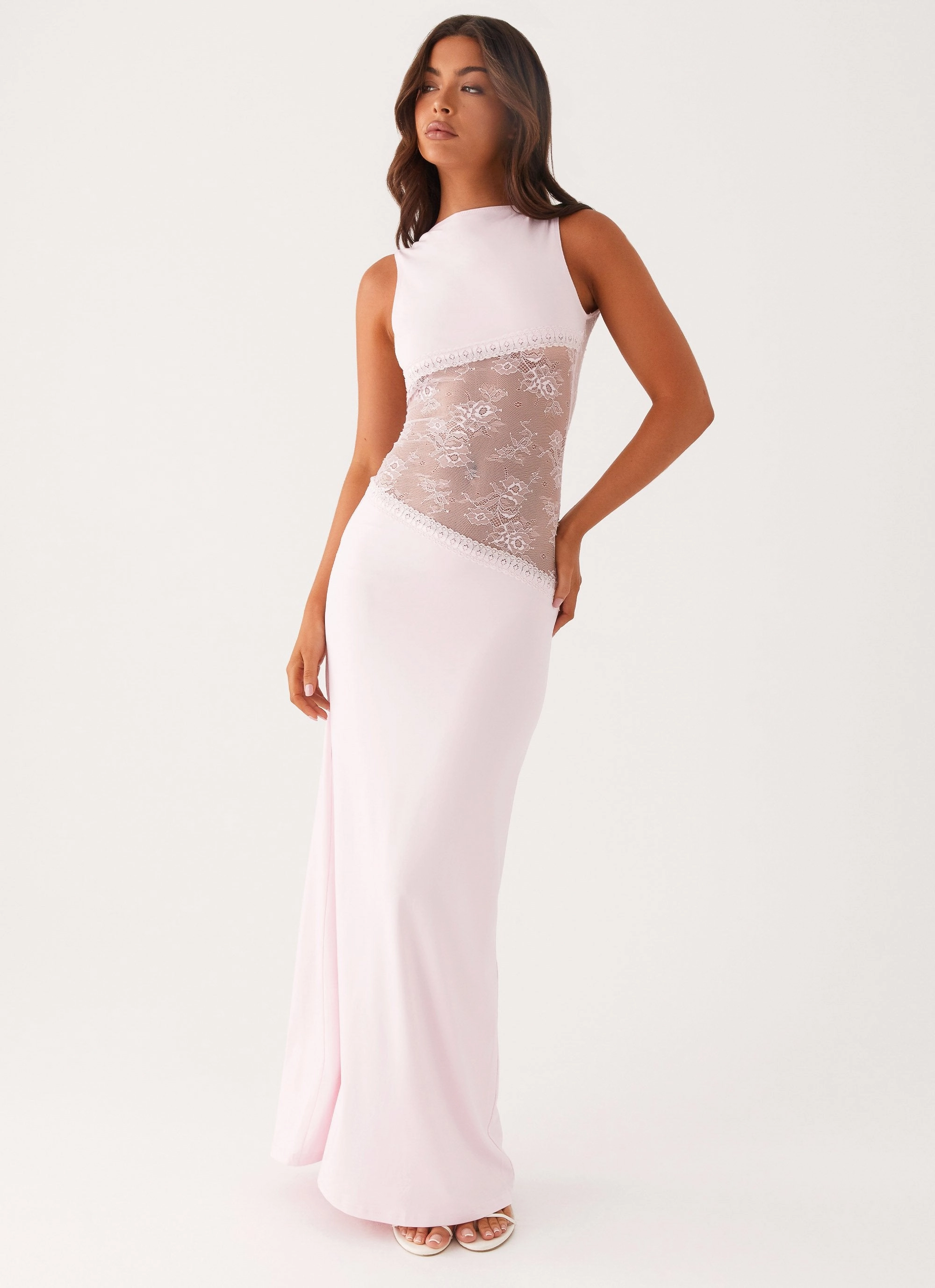 Lucinda Maxi Dress - Pink Unique Cut Work Ready