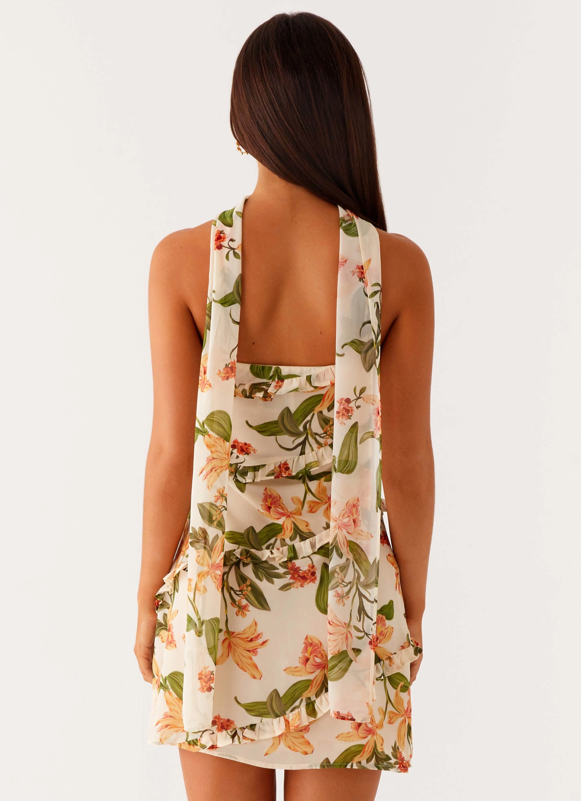 Edwina Strapless Mini Dress - Floral Print Quick Look