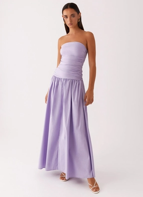 Social Charm Effortless weekend dress Carmel Maxi Dress - Lavender