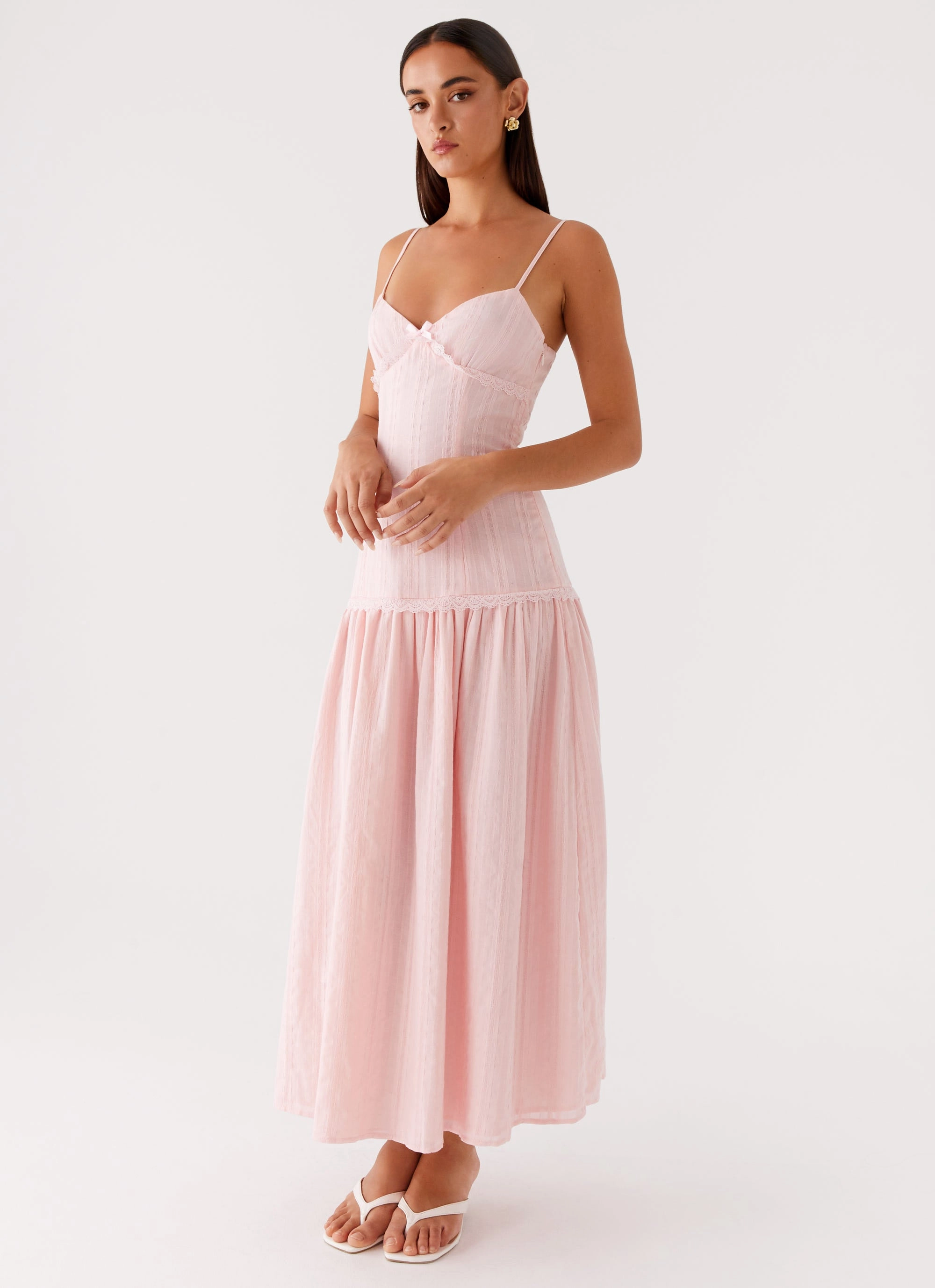 Found You Midi Dress - Pink Balanced Tone