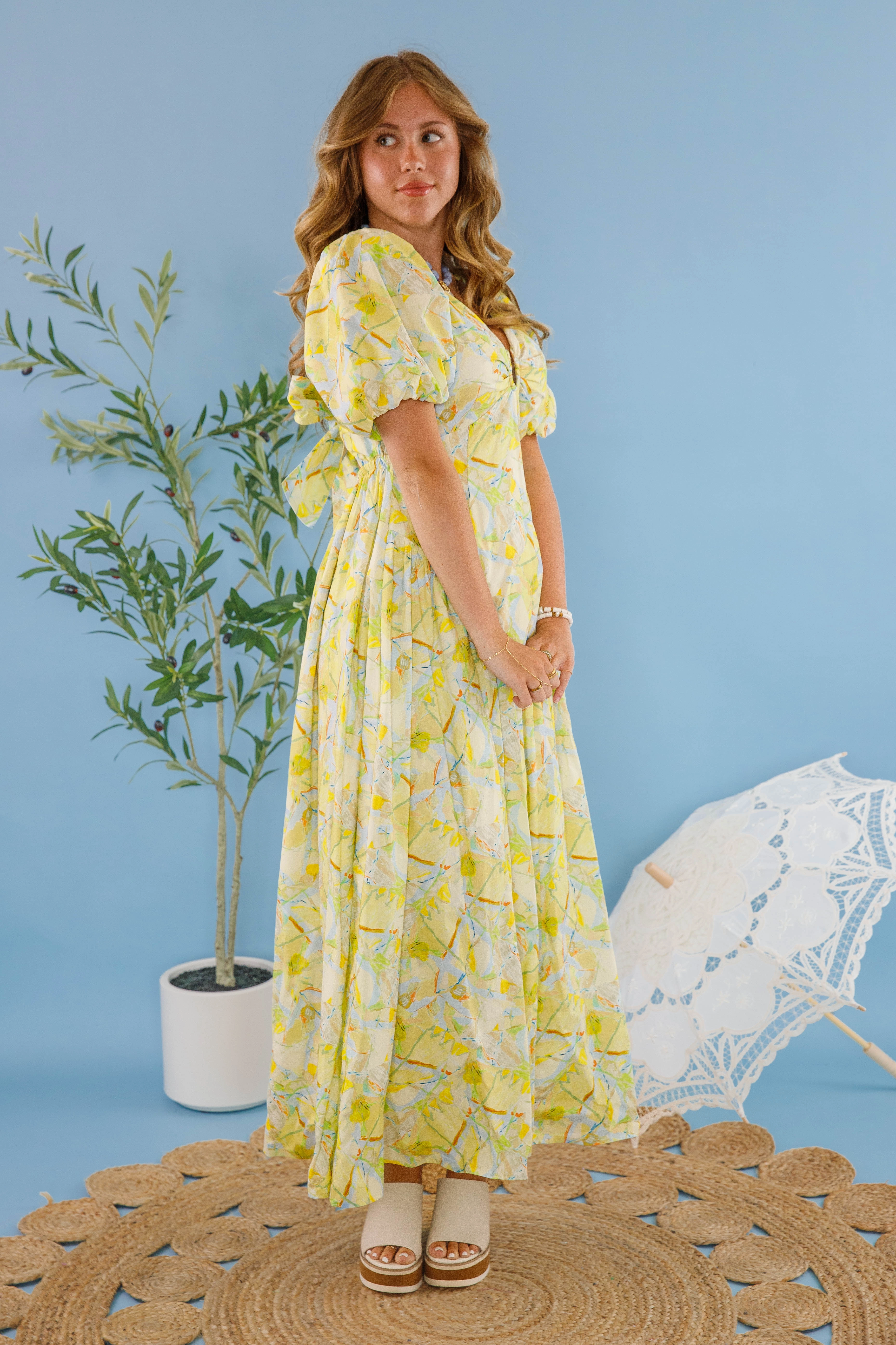 Skirt Flare Soft Feel You With A View Maxi Dress