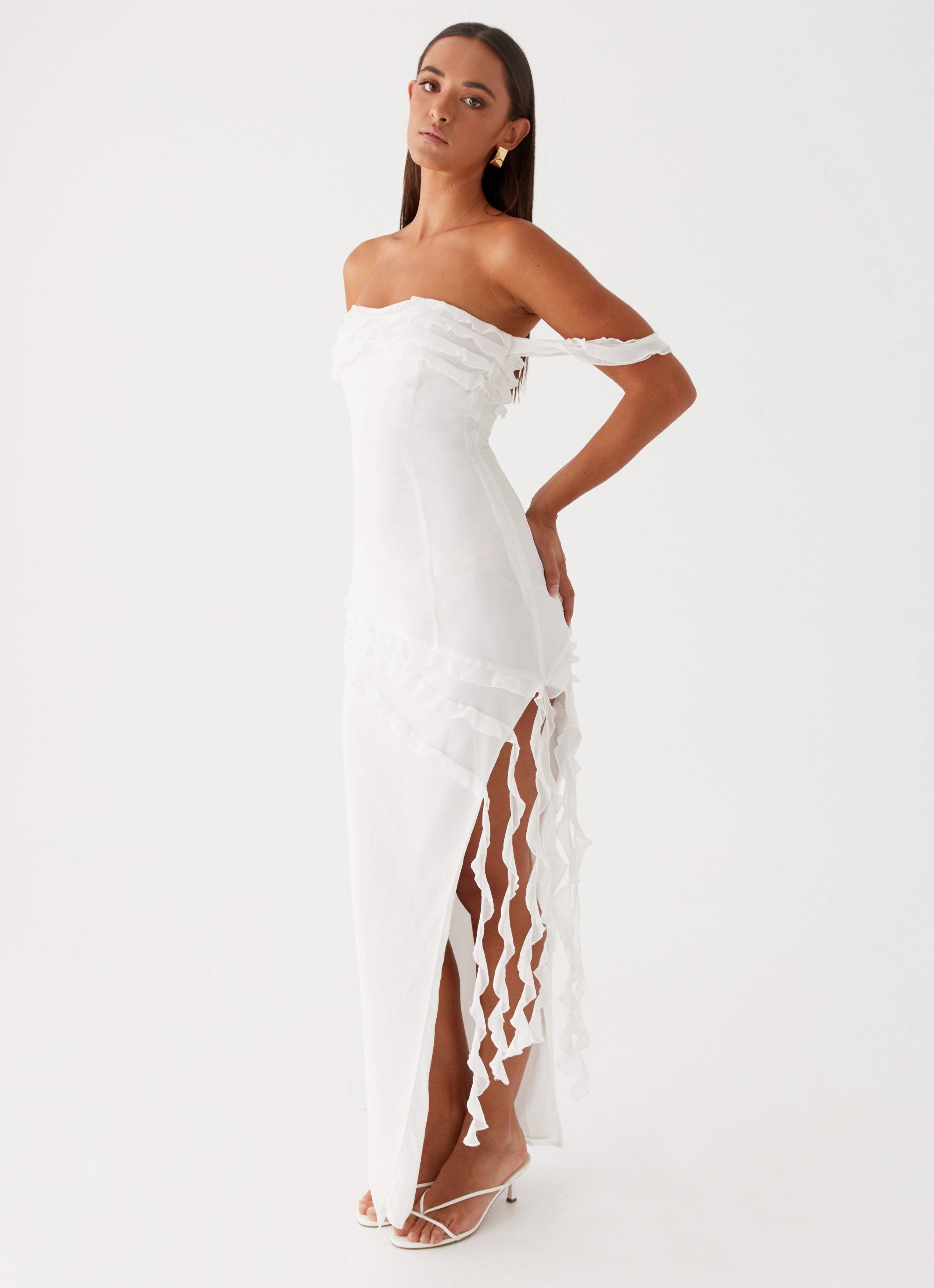 Kind Light Figure-Skimming Alaska Maxi Dress - White