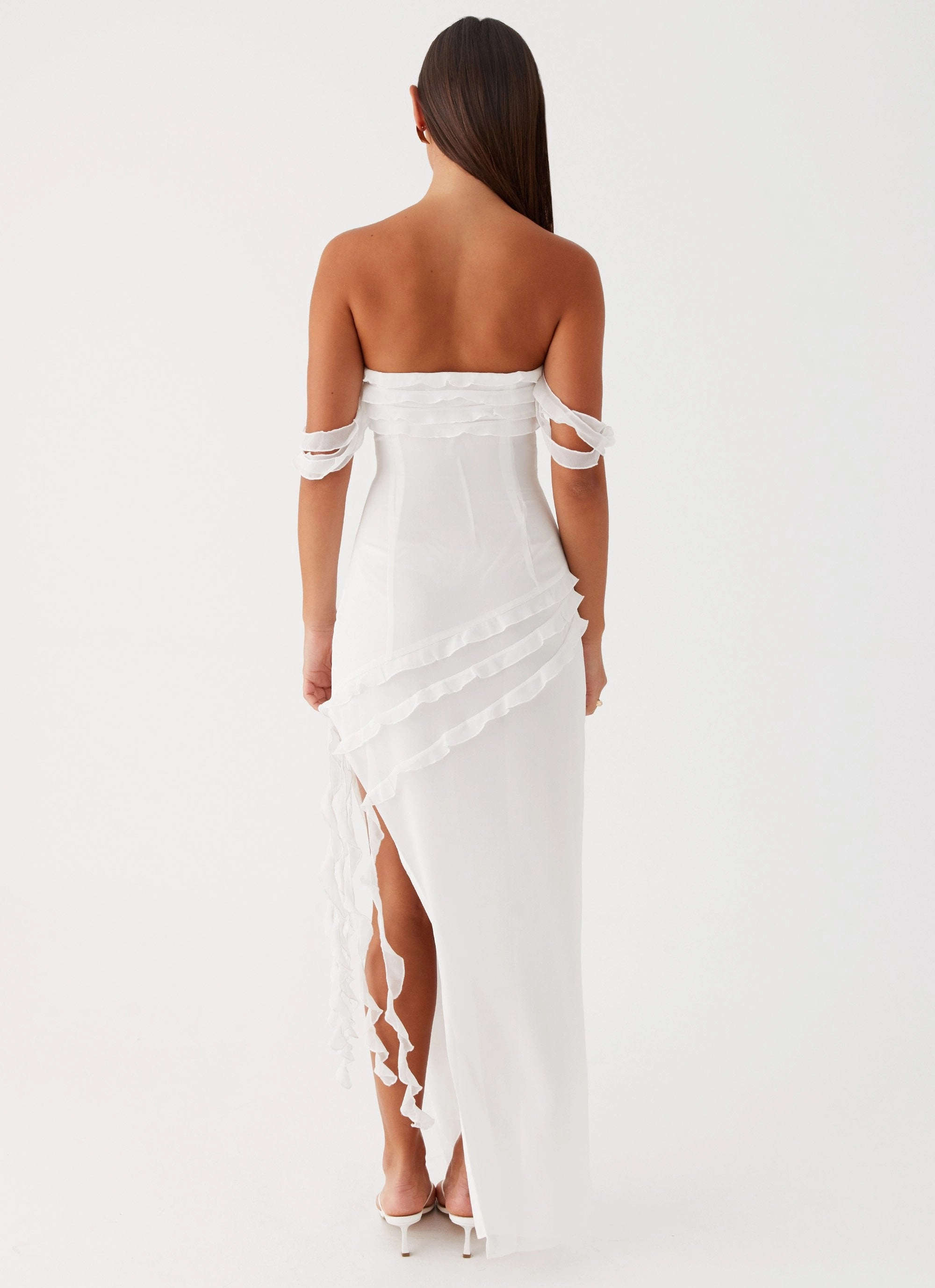 Alaska Maxi Dress - White Comfy and Relaxed Warm Soft