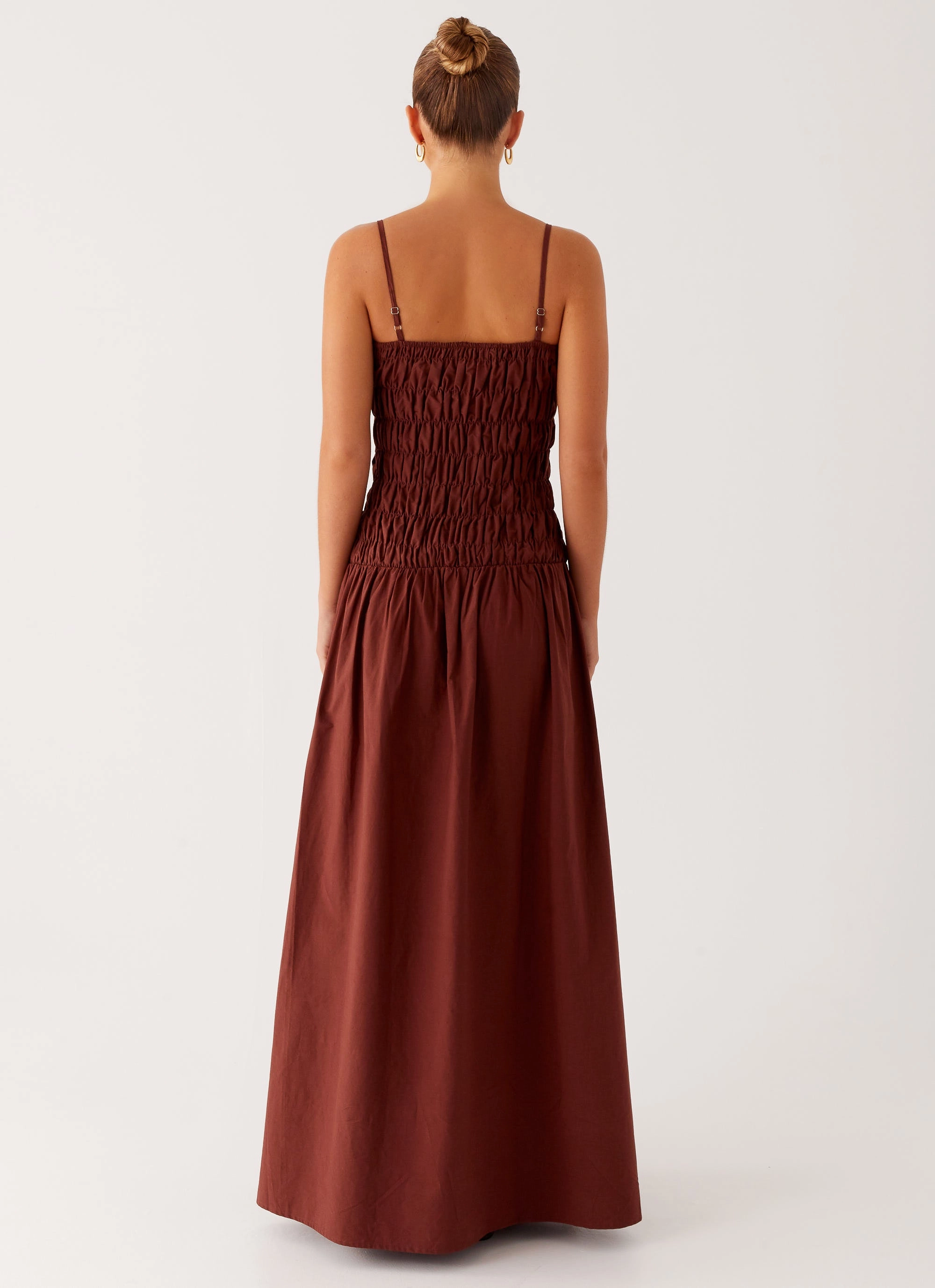 Sleek Cut Brooke Maxi Dress - Chocolate