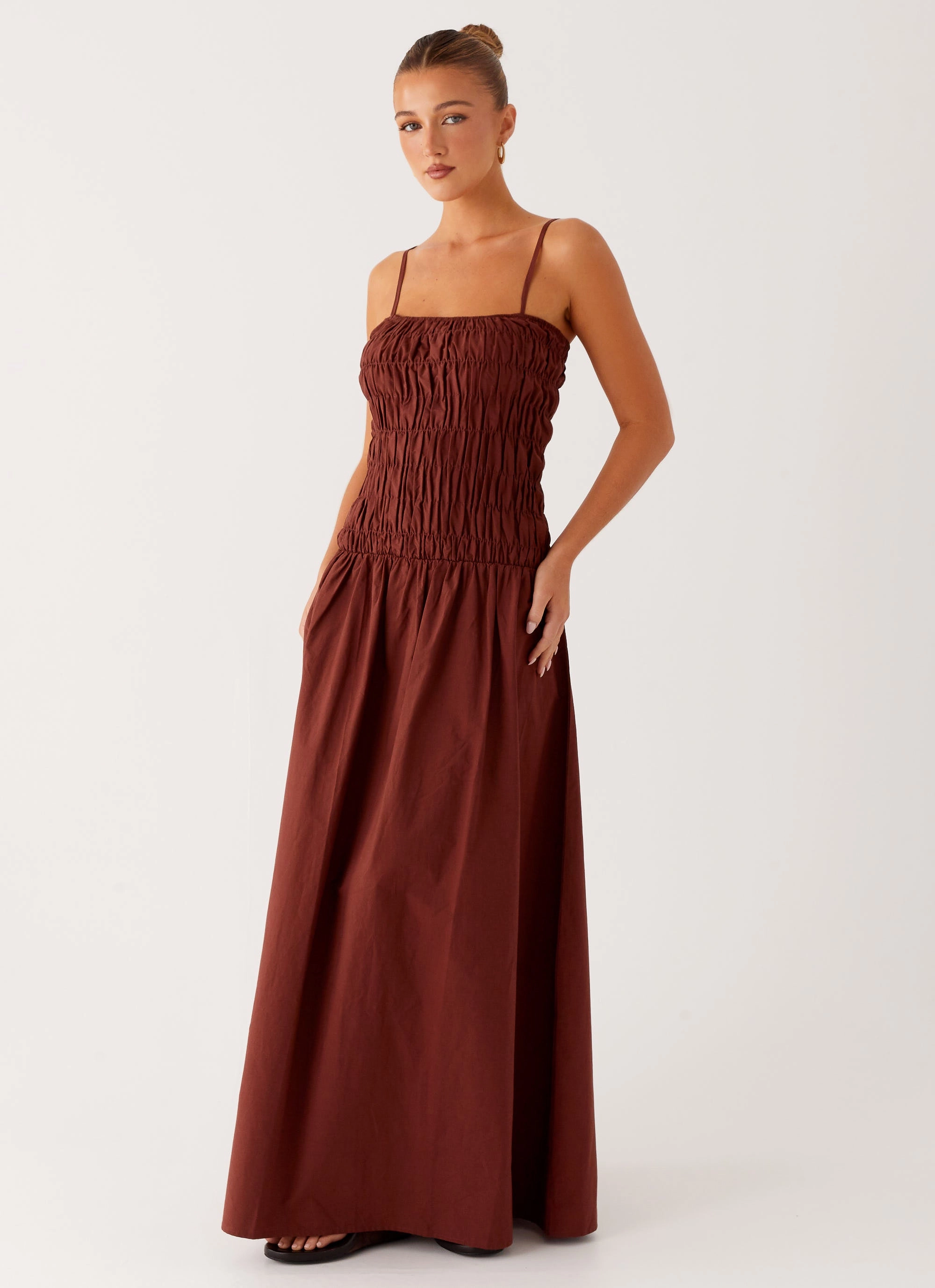 Brooke Maxi Dress - Chocolate Trend Appeal
