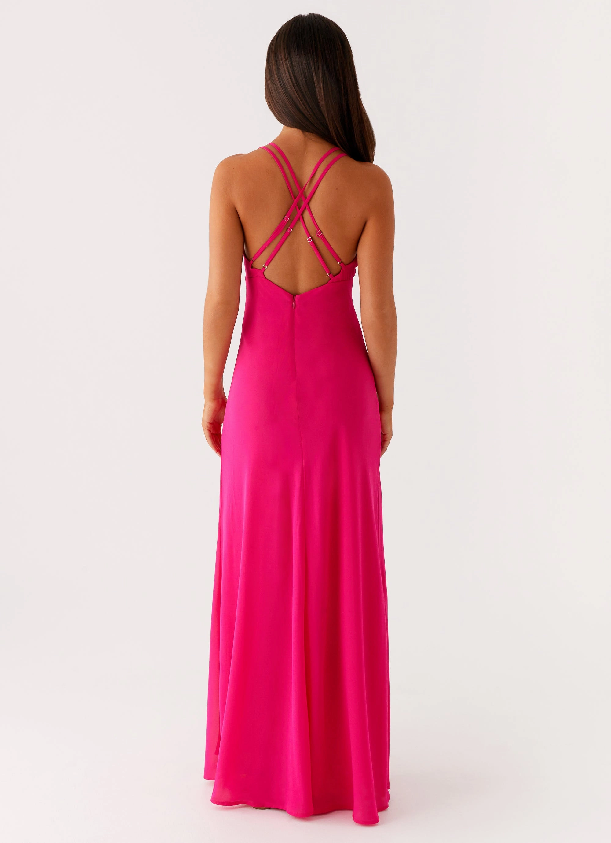 Pure Fabric All Day Ready Kacia Maxi Dress - Fuchsia