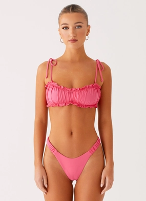 El Nido Bikini Top - Pink Compact Storage Design Energy Return Foam