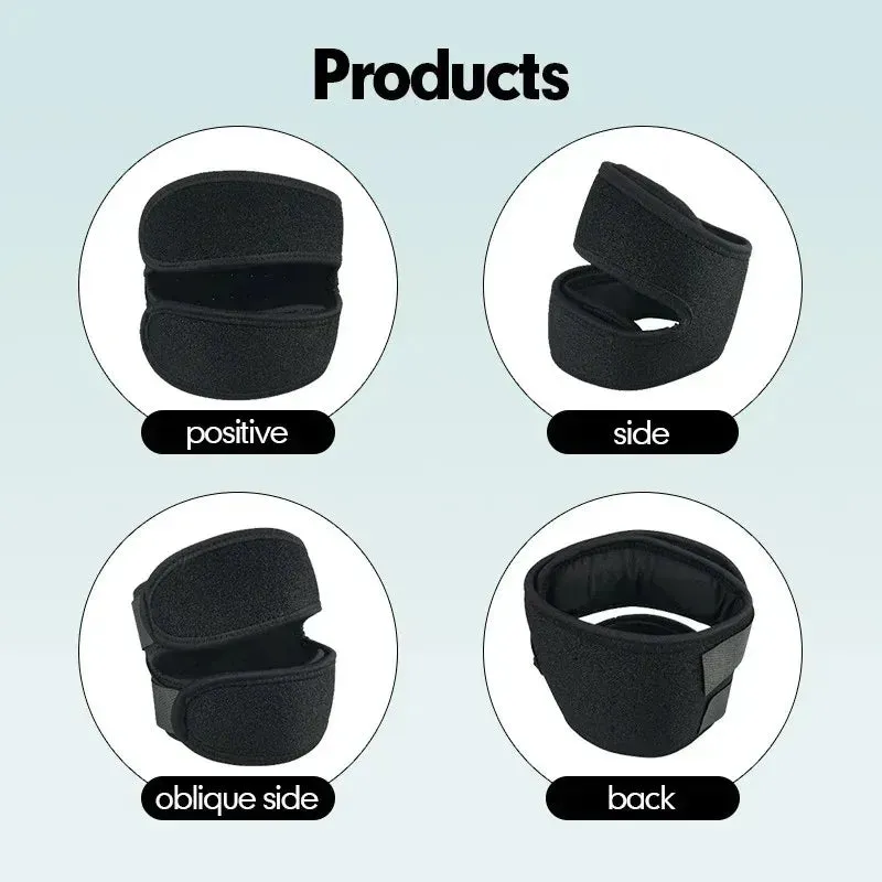 Elastic Knee Strap Wrap Sleeve Support Bandage Pad Braces Knee Hole Kneepad Safety Basketball Tennis Cycling 1pc