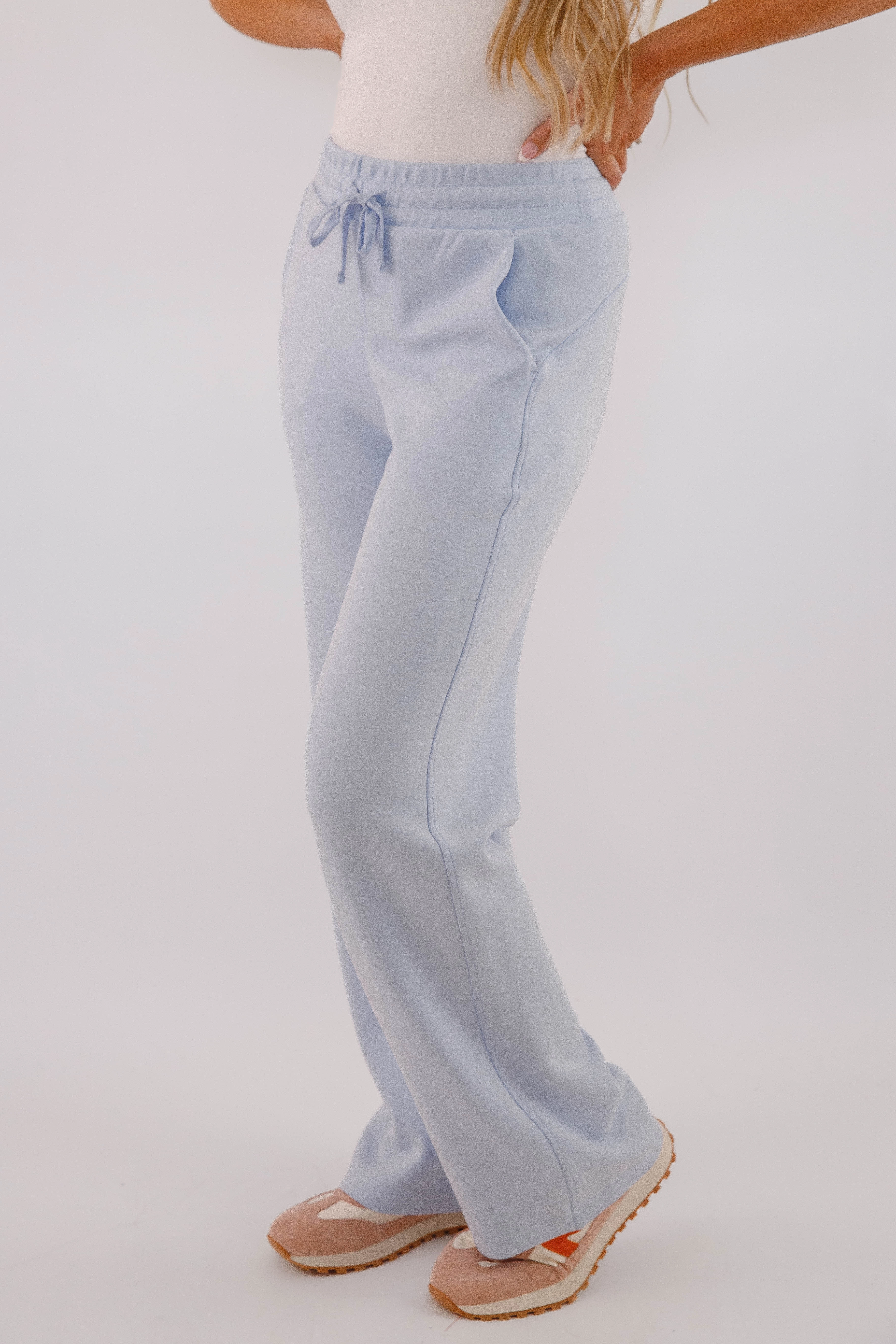 Non Irritating Seams All Around Fit All The Energy Pants-Sky Blue