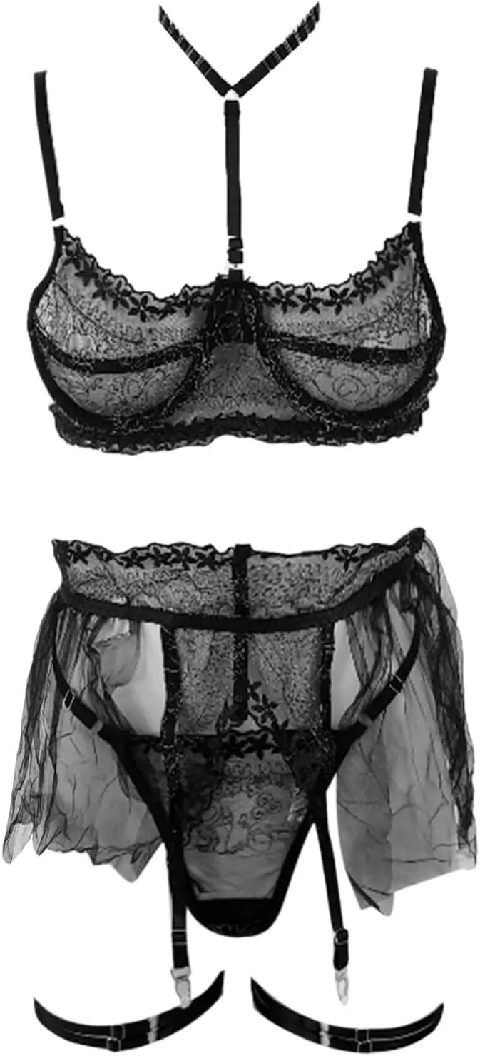 Elegant Breathable Panties Women 2025 Lingerie Set For Moments Lace Camisole & Bottoms Perfect For Home Occasions